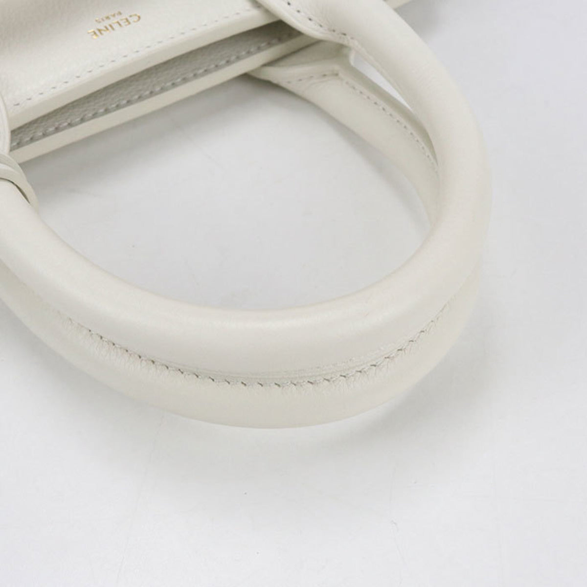 Celine White Leather Tote Bag (Pre-Owned)