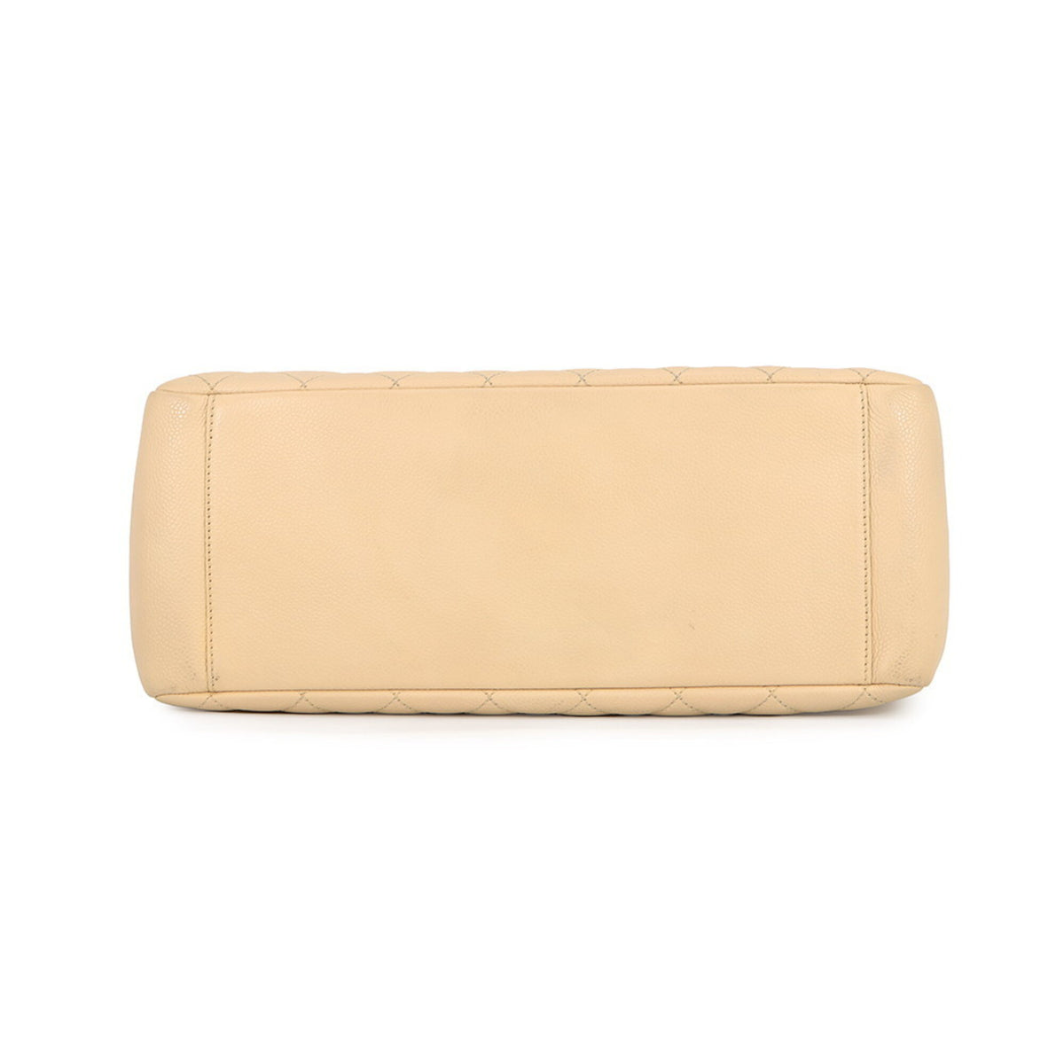 Chanel Beige Grained Calfskin Handbag (Pre-Owned)