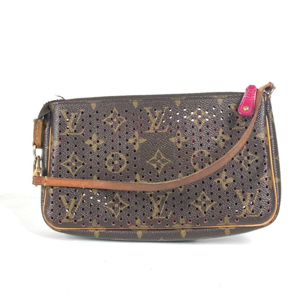 Louis Vuitton Fuchsia Pink Monogram Pochette Pouch Shoulder Bag (Pre-Owned)