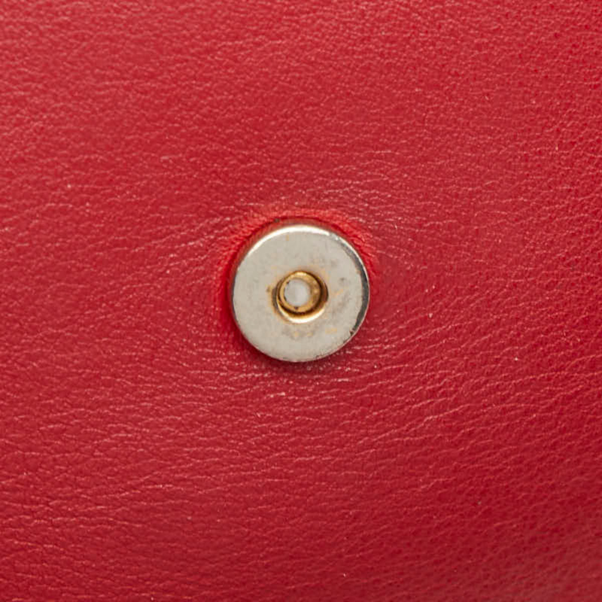 Saint Laurent Red Color Leather Handbag Shoulder Bag (Pre-Owned)