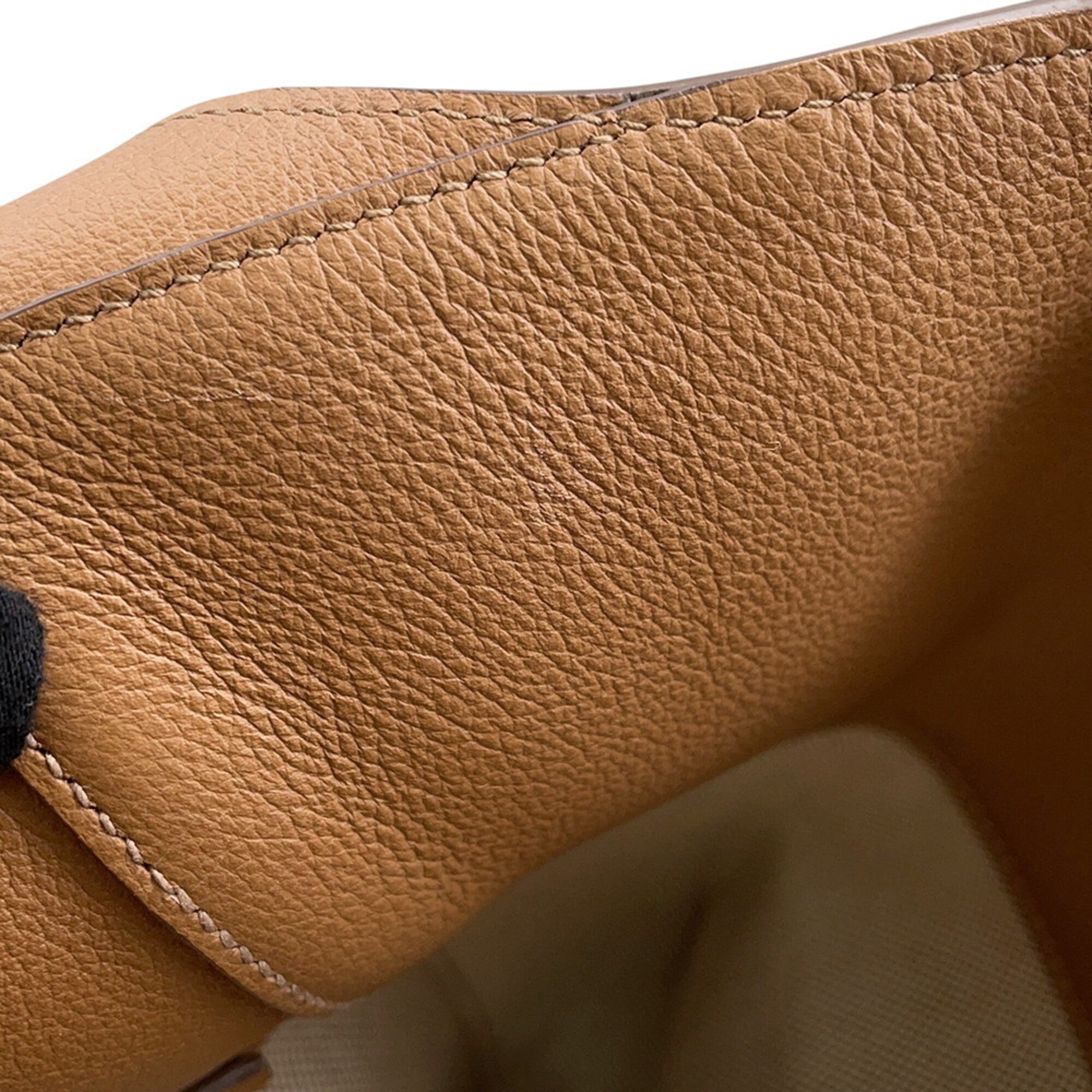 Prada Brown Leather Handbag Tote Bag (Pre-Owned)