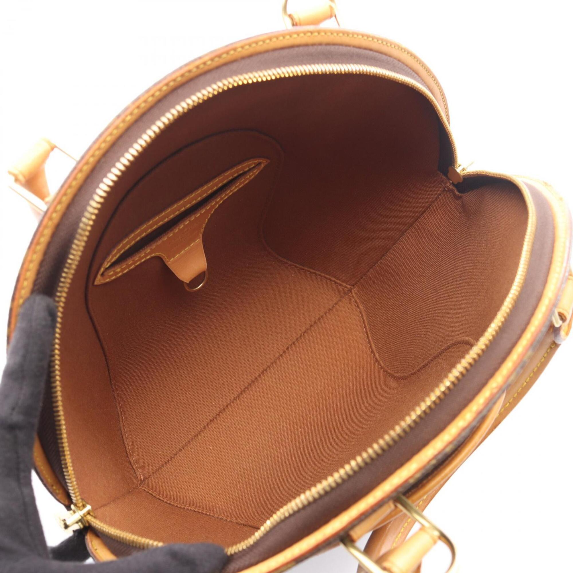 Louis Vuitton Monogram Brown Coated Canvas Handbag (Pre-Owned)