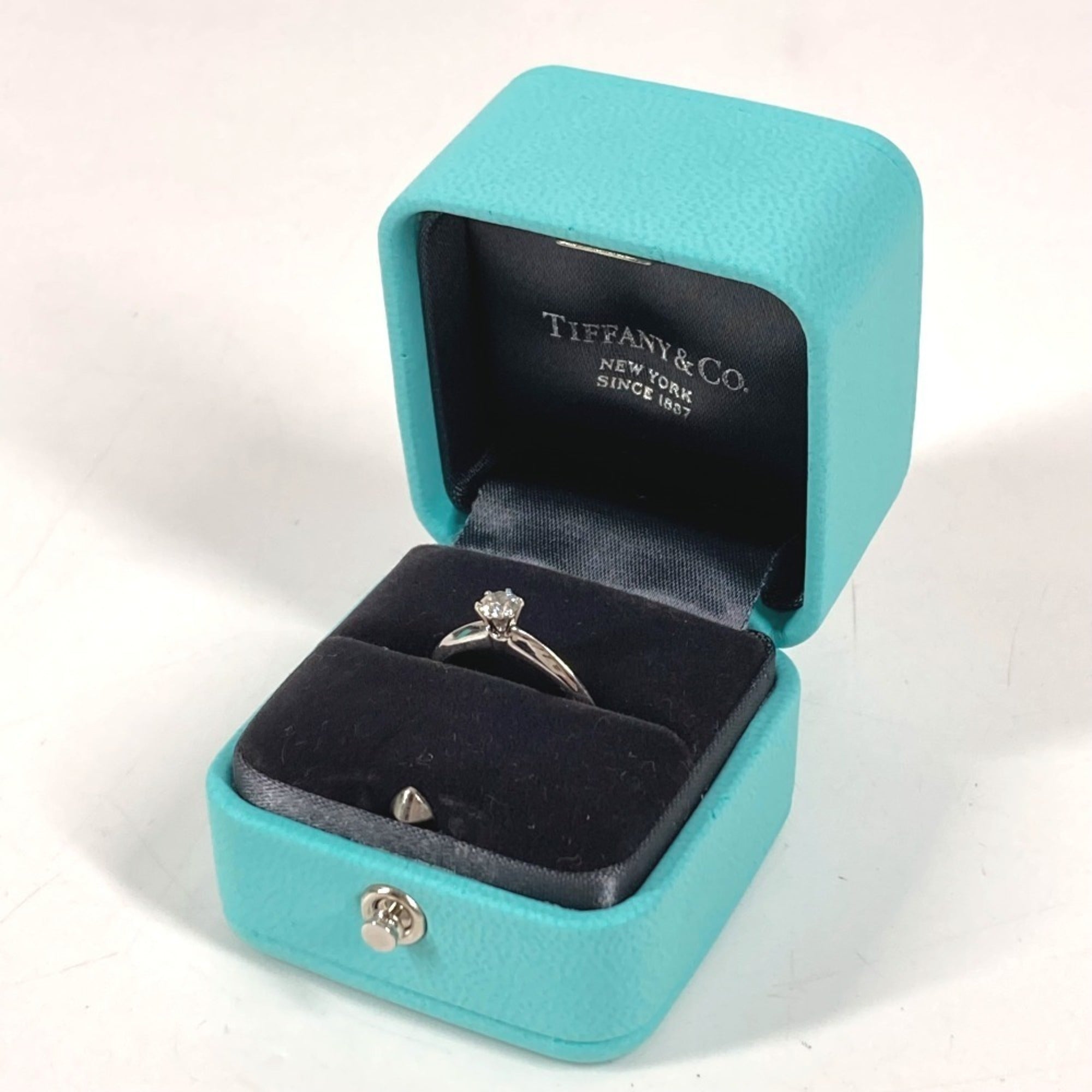 Tiffany Silver Platinum 950 Band Ring (Pre-Owned)