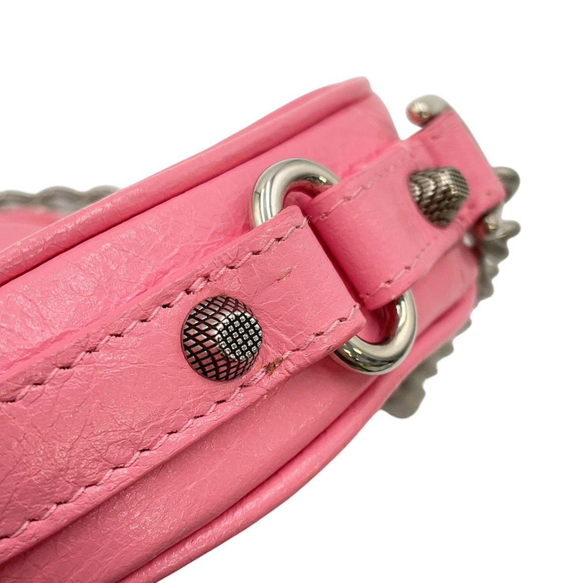Balenciaga Pink Leather Shoulder Bag (Pre-Owned)