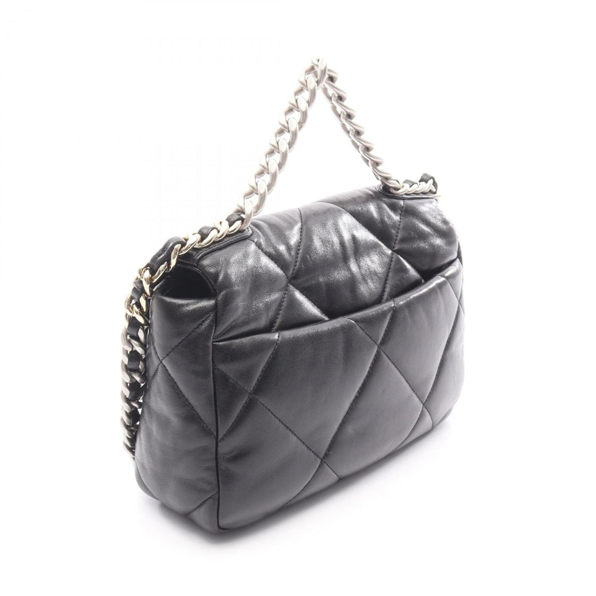 Chanel Black Leather Shoulder Bag (Pre-Owned)