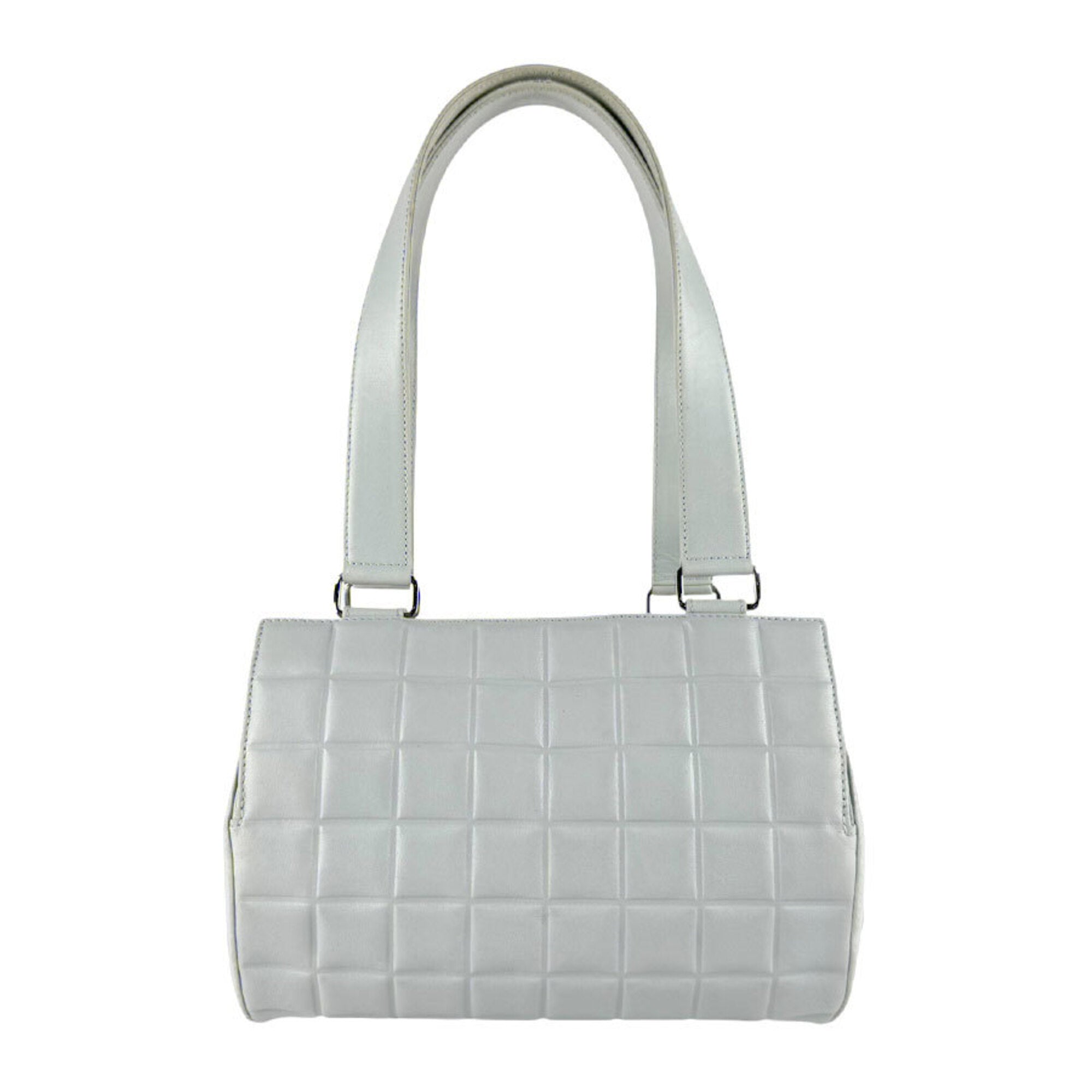 Chanel Light Blue Leather Shoulder Bag (Pre-Owned)