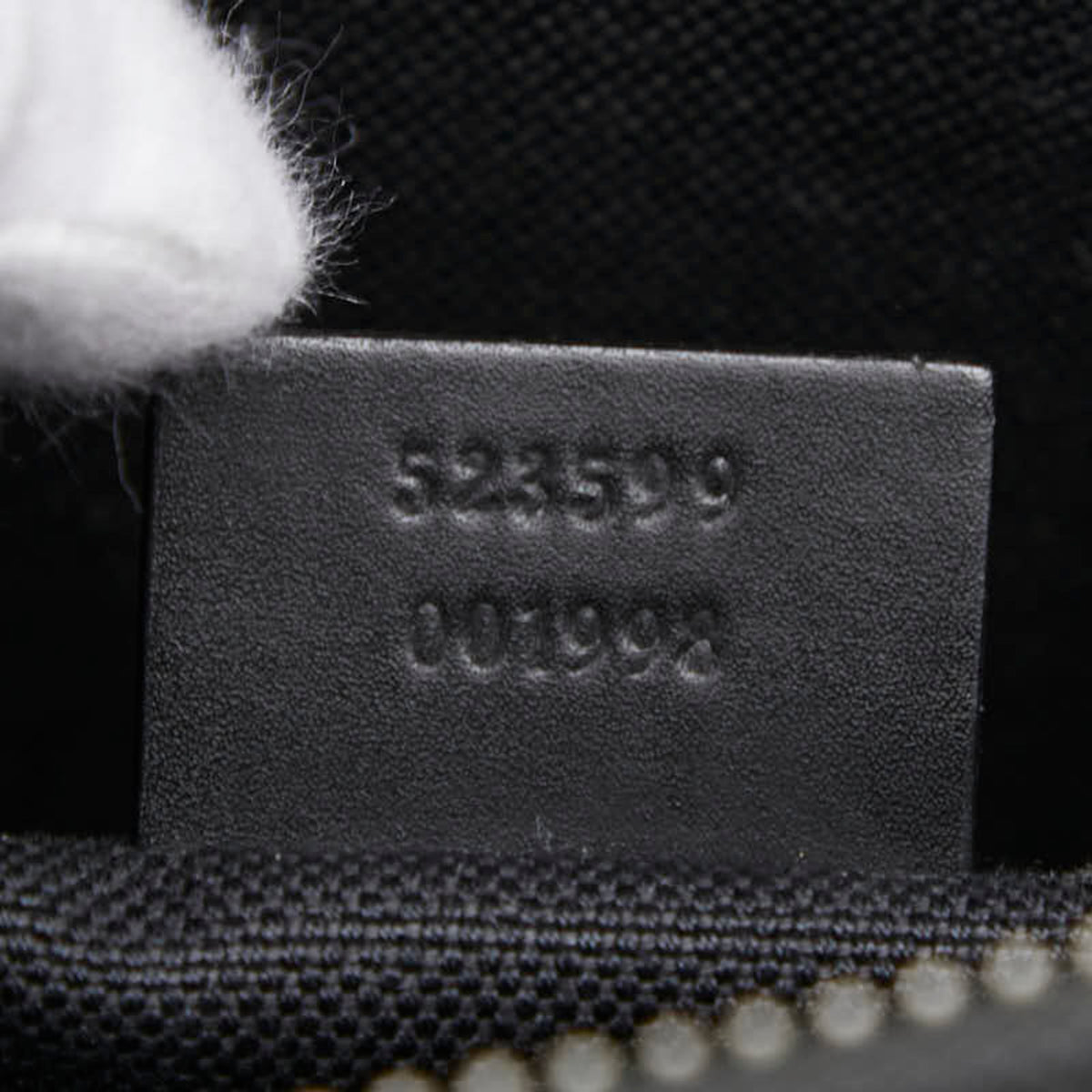 Gucci Sherry Line Black Pvc Leather Shoulder Bag (Pre-Owned)