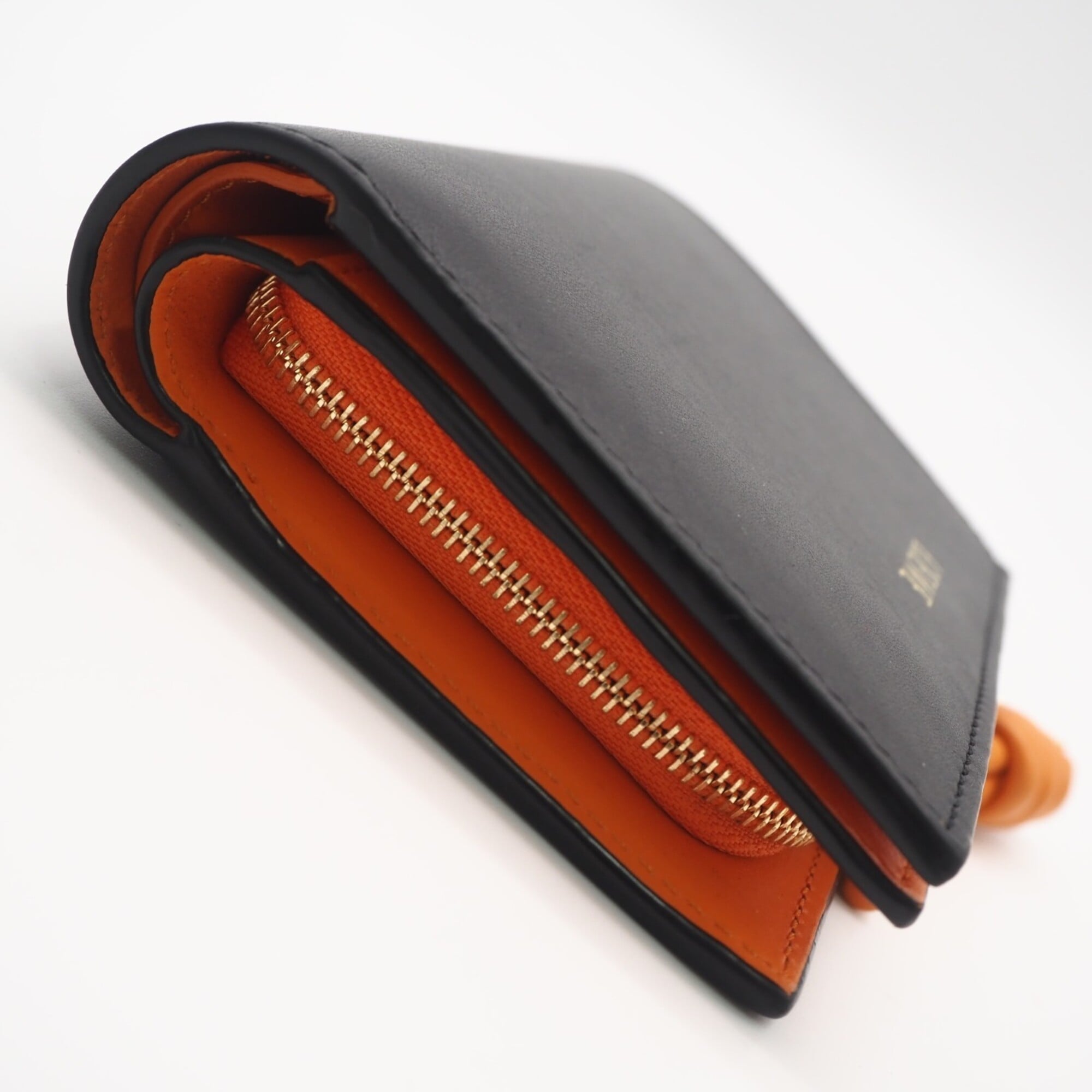 Loewe Black Orange Leather Wallet (Bi-Fold) (Pre-Owned)
