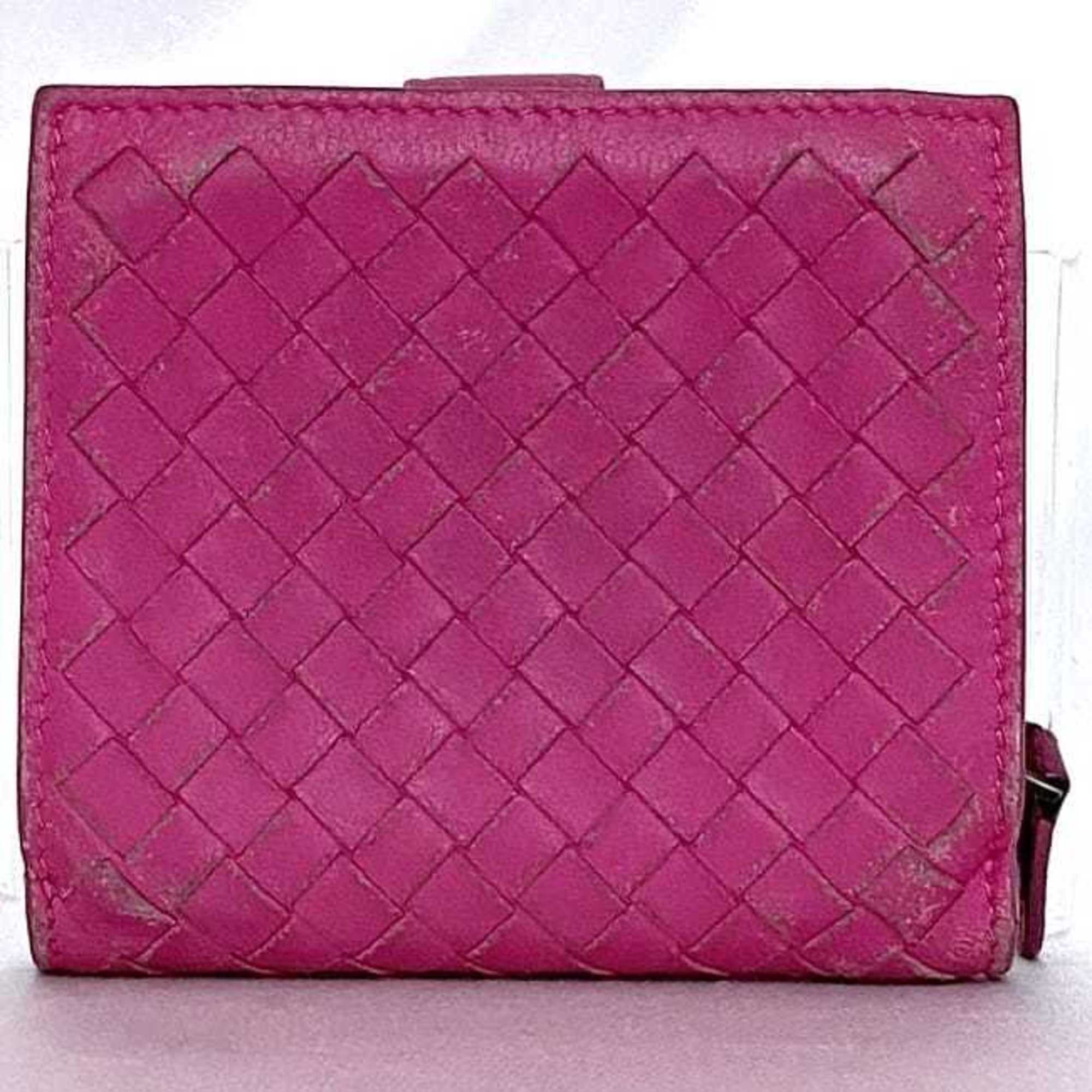 Bottega Veneta Pink Leather Wallet (Bi-Fold) (Pre-Owned)
