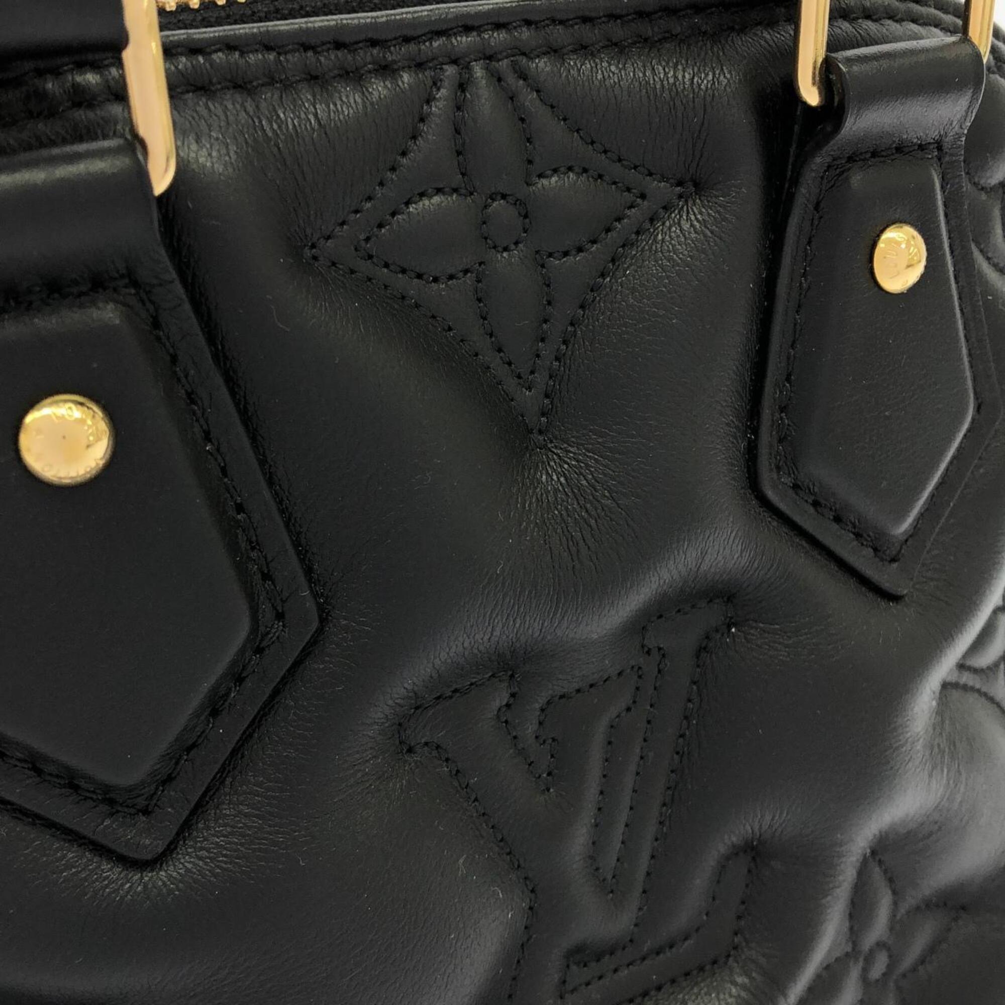 Louis Vuitton Black Leather Handbag (Pre-Owned)
