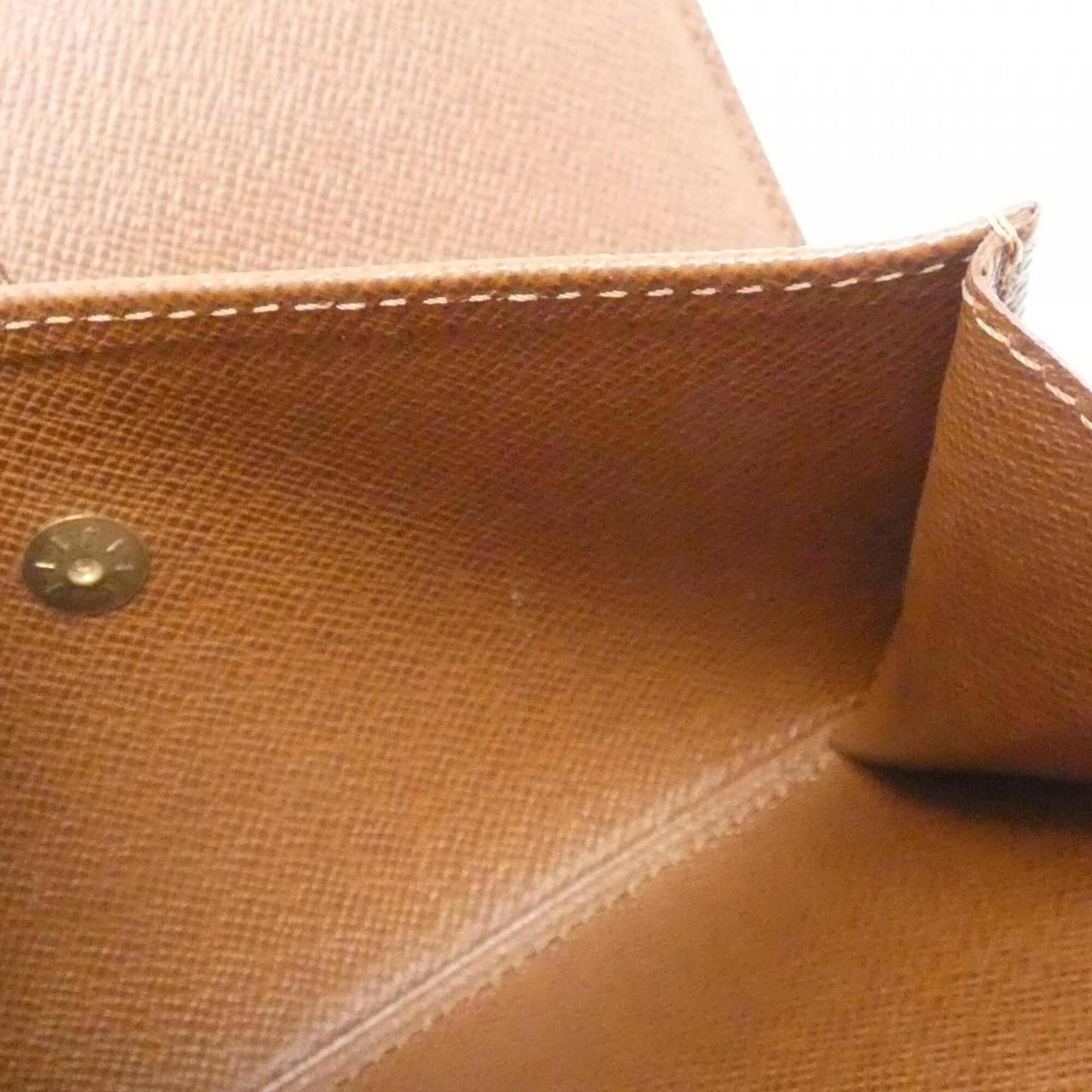 Louis Vuitton Brown Coated Canvas Middle Wallet (Tri-Fold) (Pre-Owned)
