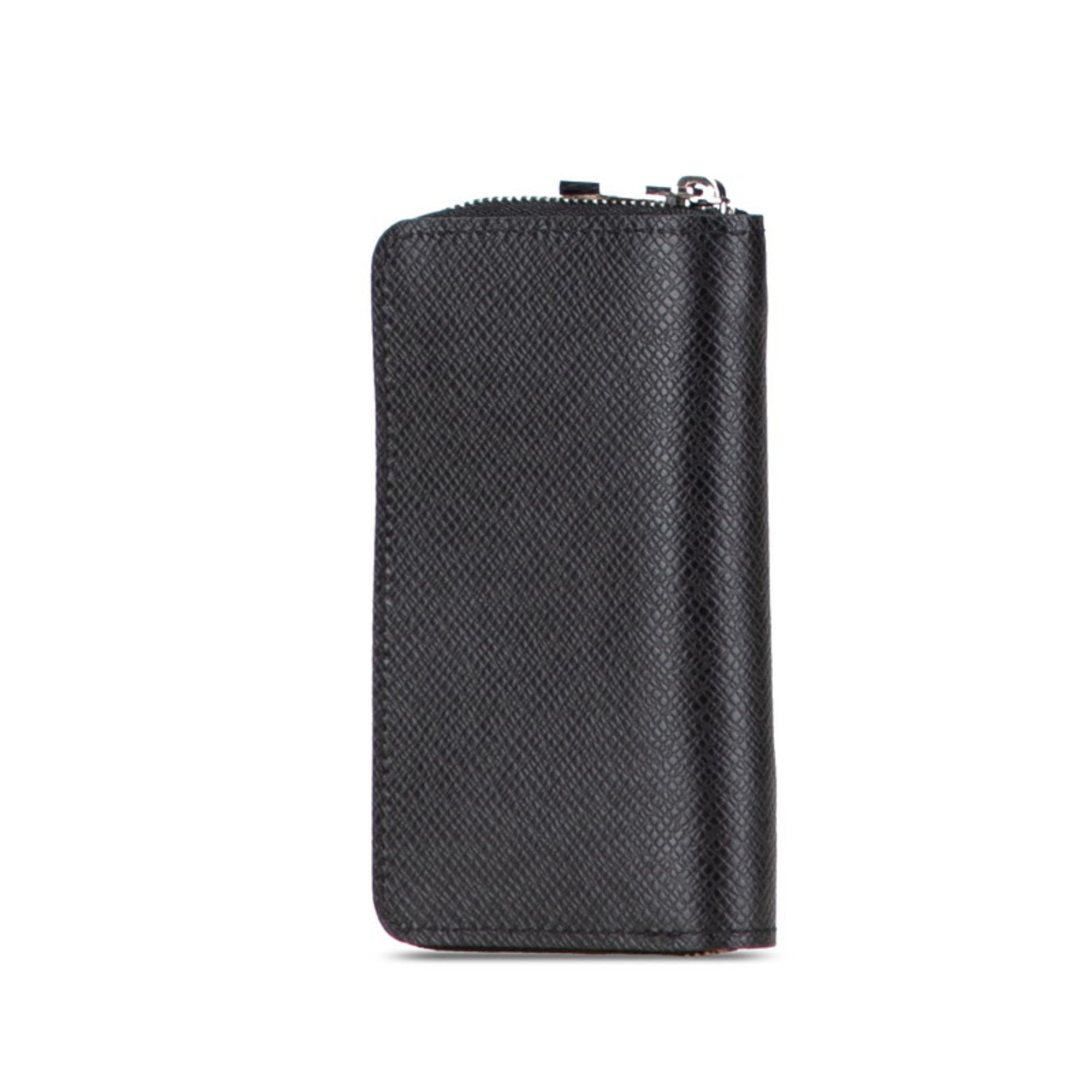 Louis Vuitton Taiga Ardoise Black Leather Coin Purse/Coin Case (Pre-Owned)