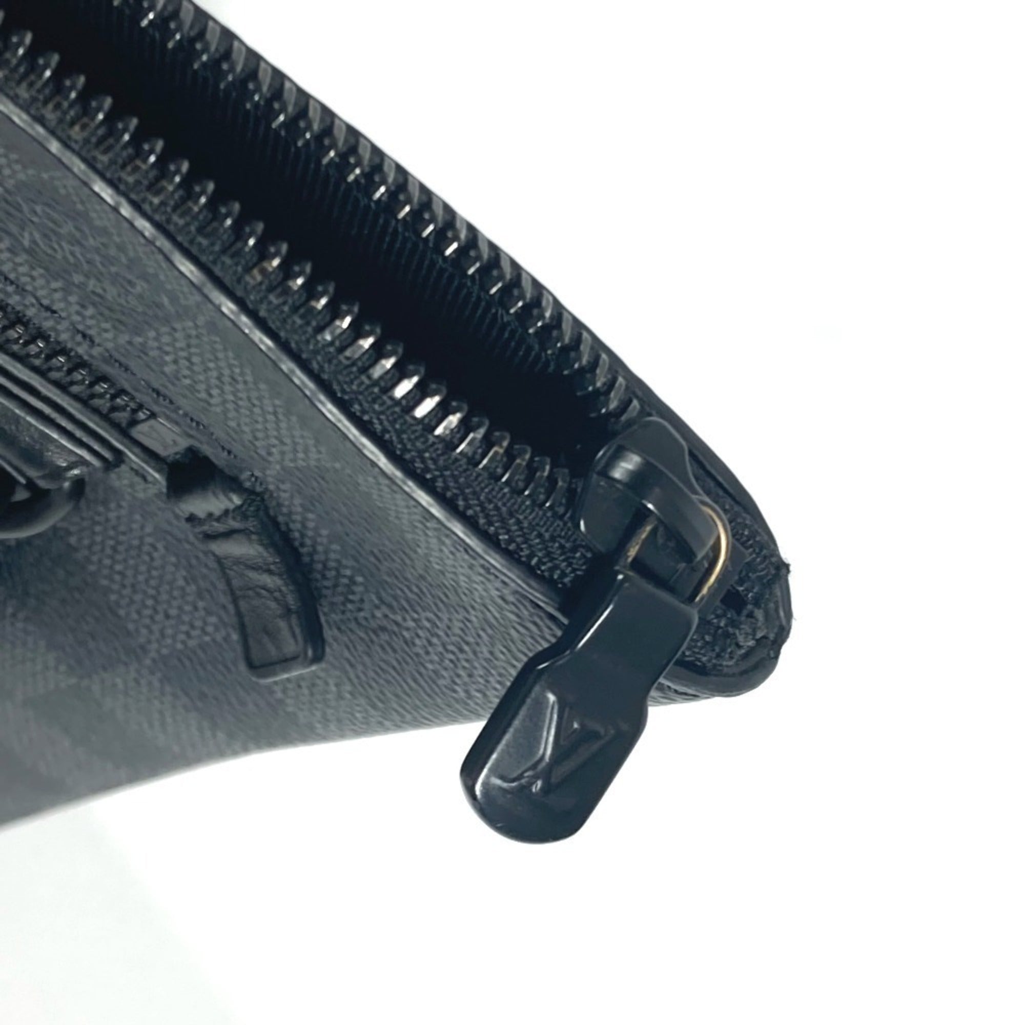 Louis Vuitton Black Damier Graphite Clutch Bag Pouch (Pre-Owned)
