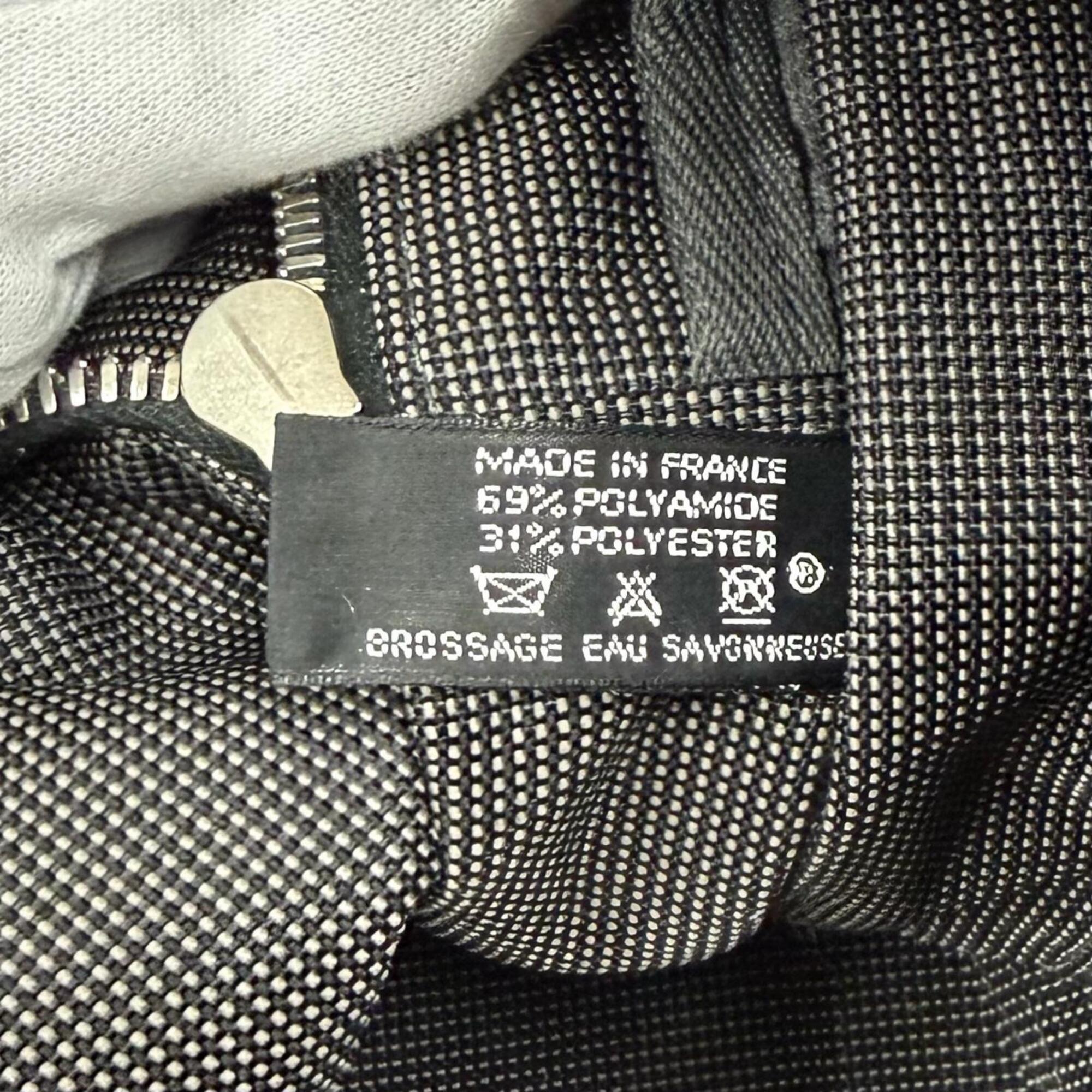 Hermes Gray Polyamide Polyester Handbag Tote Bag (Pre-Owned)