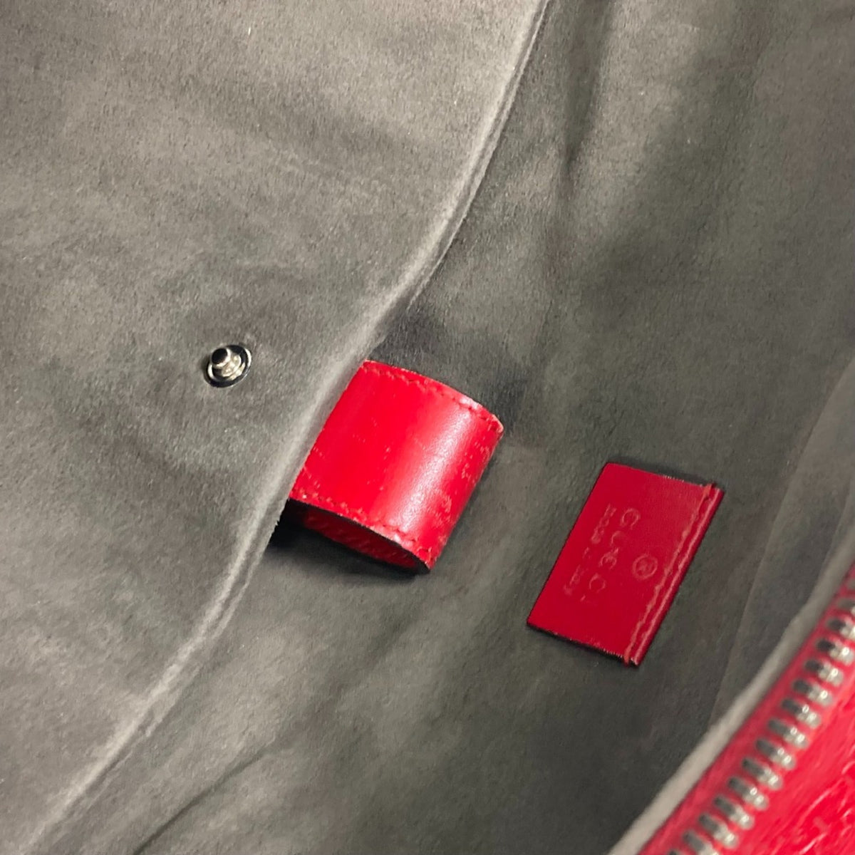 Gucci Red Leather Backpack (Pre-Owned)