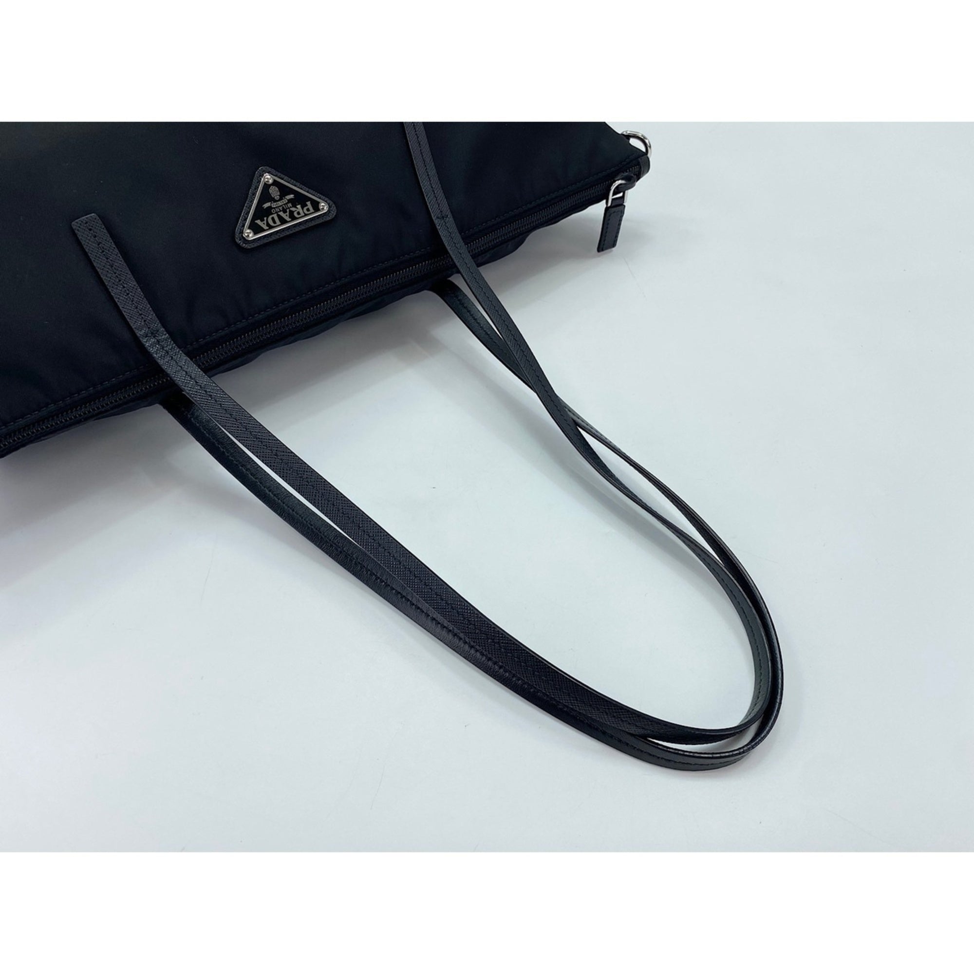 Prada Black Nylon Tote Bag (Pre-Owned)