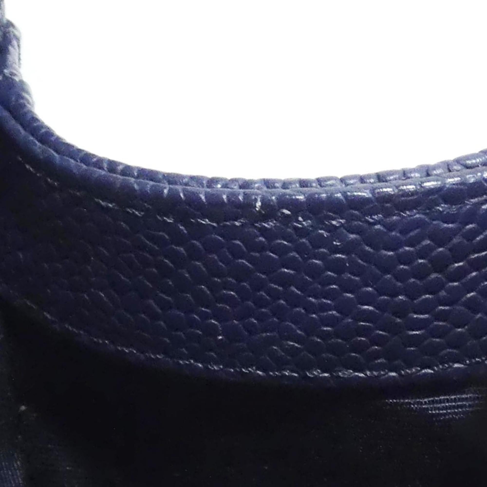 Chanel Navy Grained Calfskin Shoulder Bag (Pre-Owned)