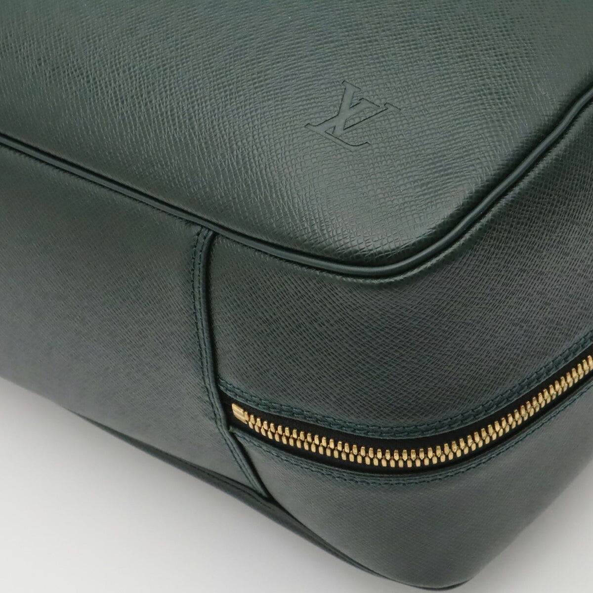 Louis Vuitton Green Leather Boston Bag (Pre-Owned)
