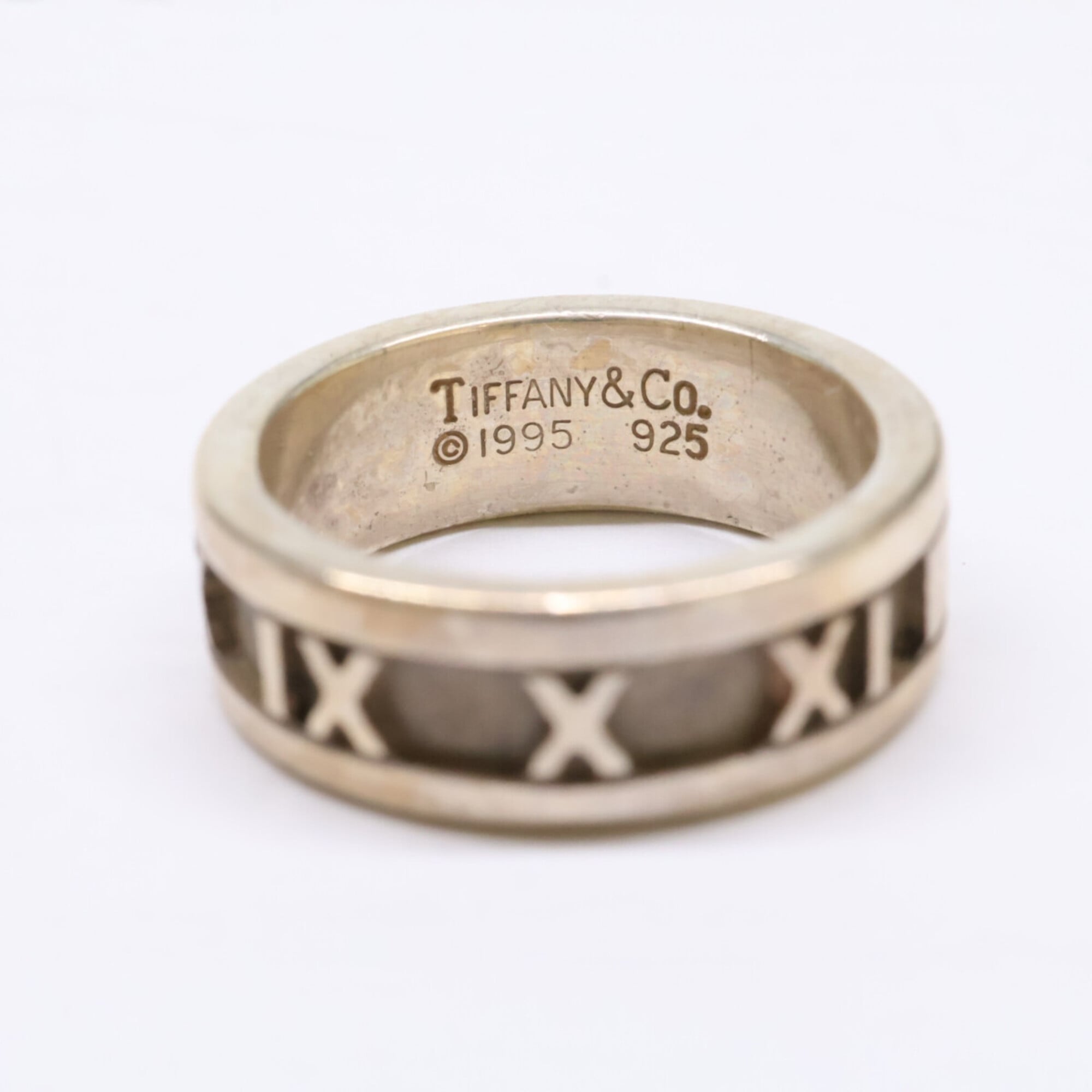 Tiffany Silver Silver 925 Band Ring (Pre-Owned)