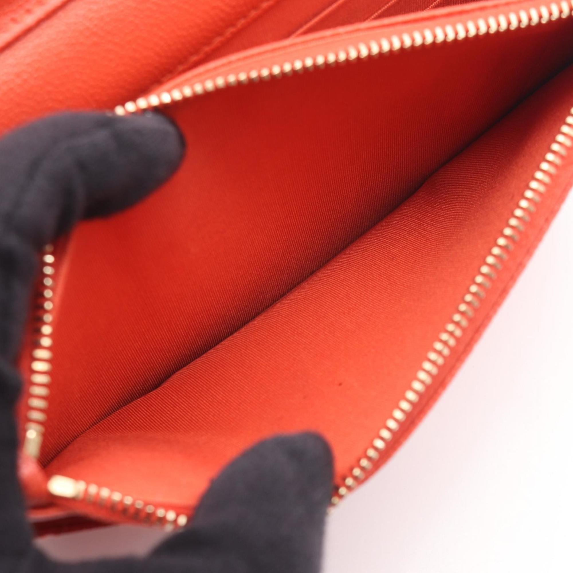Chanel Orange Leather Shoulder Bag (Pre-Owned)