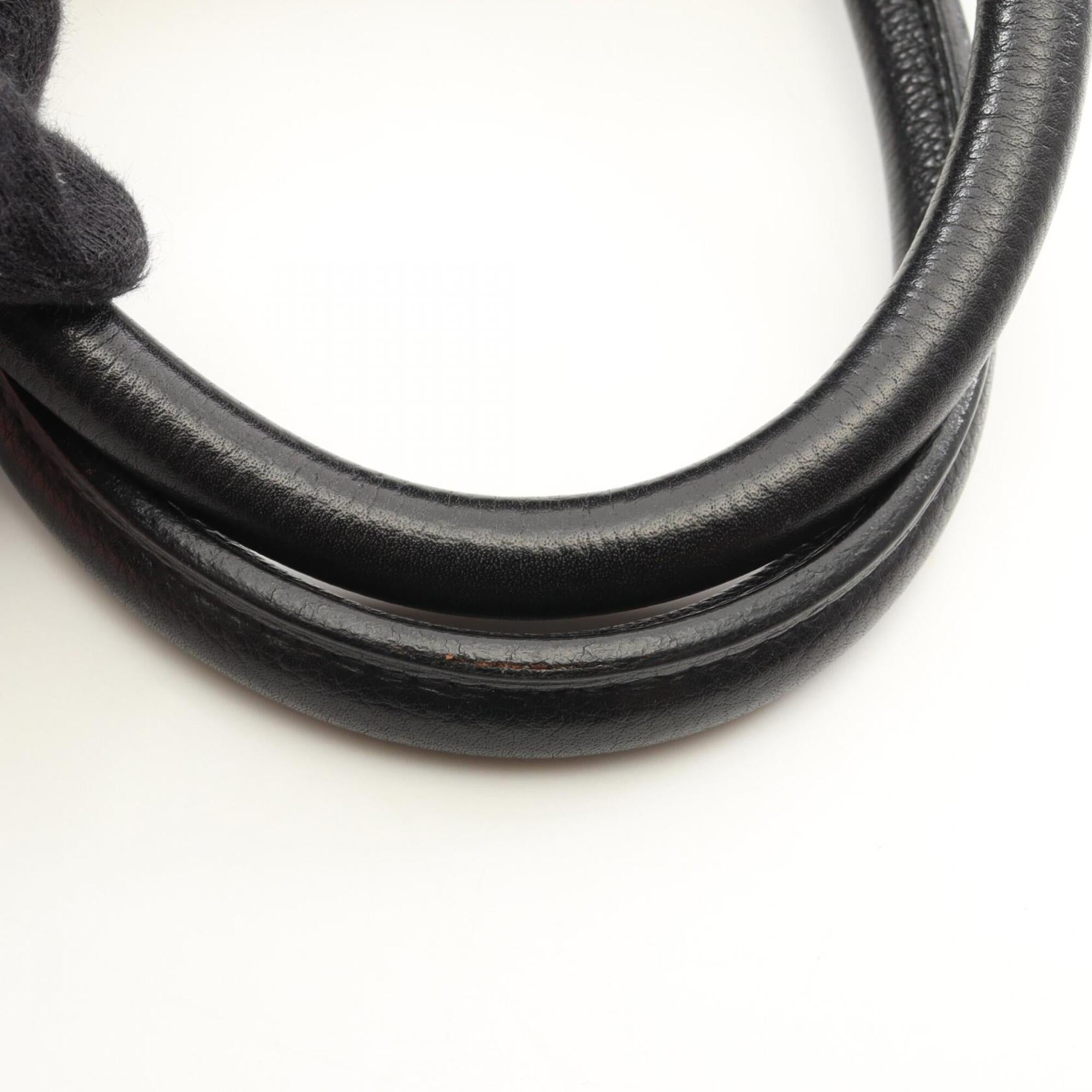 Hermes Black Togo Leather Leather Handbag (Pre-Owned)
