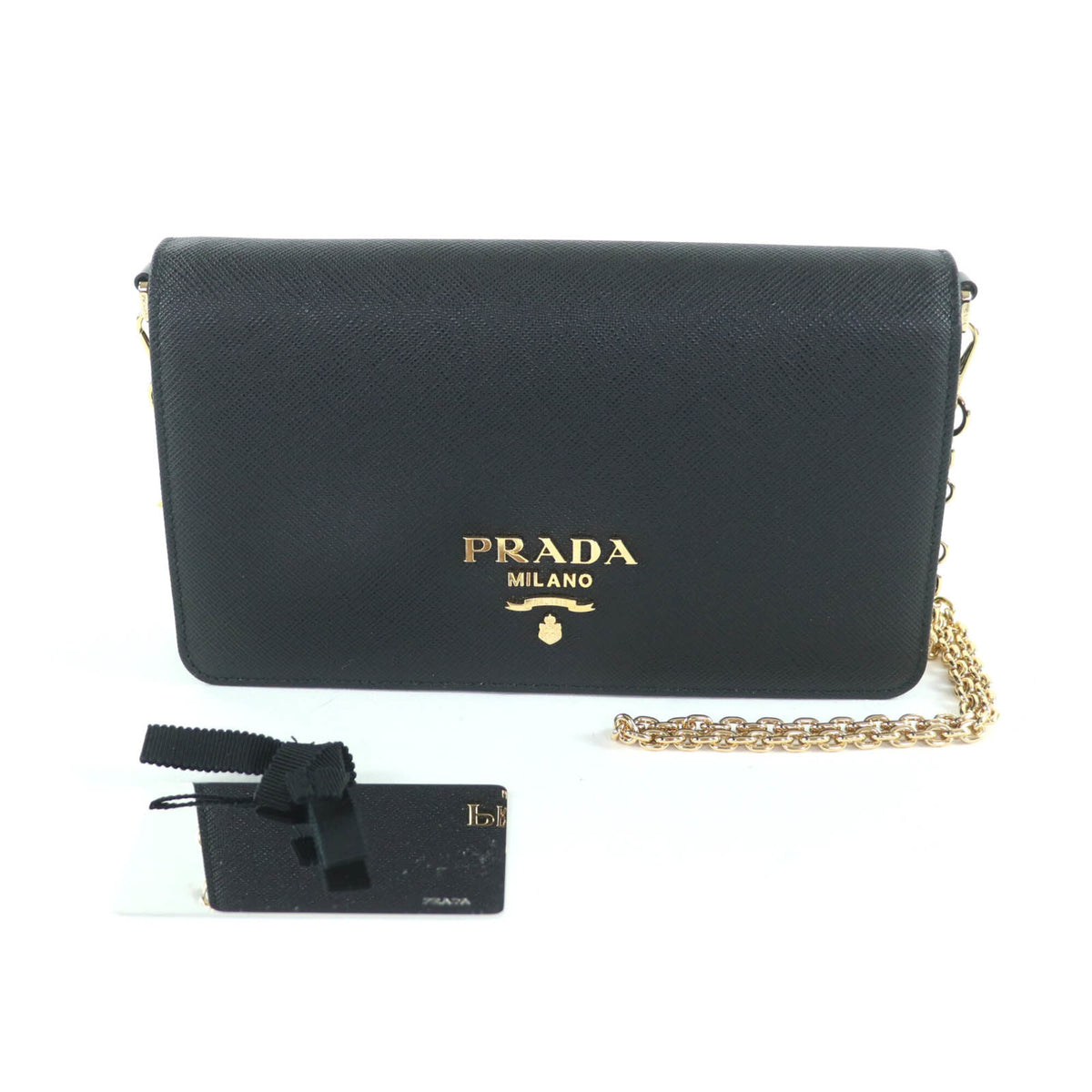 Prada Black Leather Shoulder Bag (Pre-Owned)