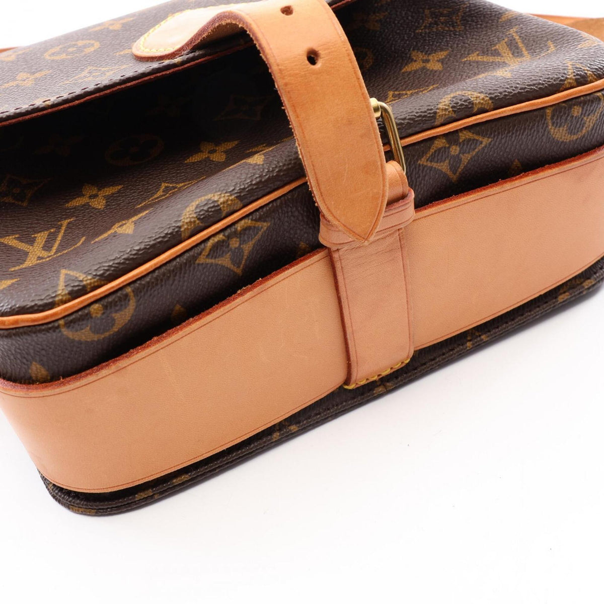 Louis Vuitton Brown Monogram Coated Canvas Leather Handbag Shoulder Bag (Pre-Owned)