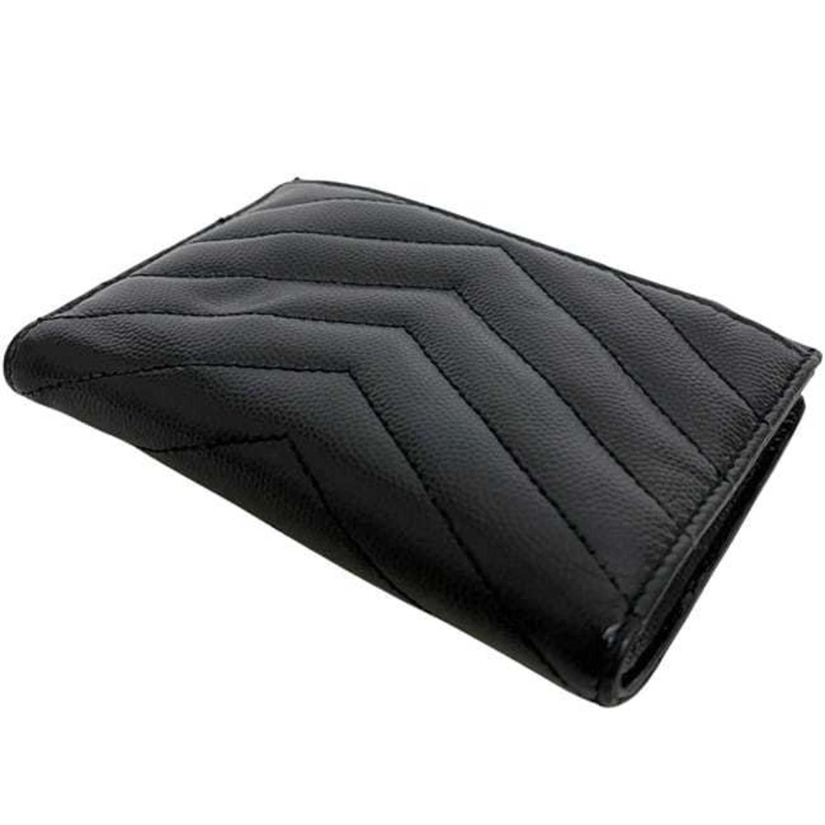 Saint Laurent Black Leather Wallet (Bi-Fold) (Pre-Owned)