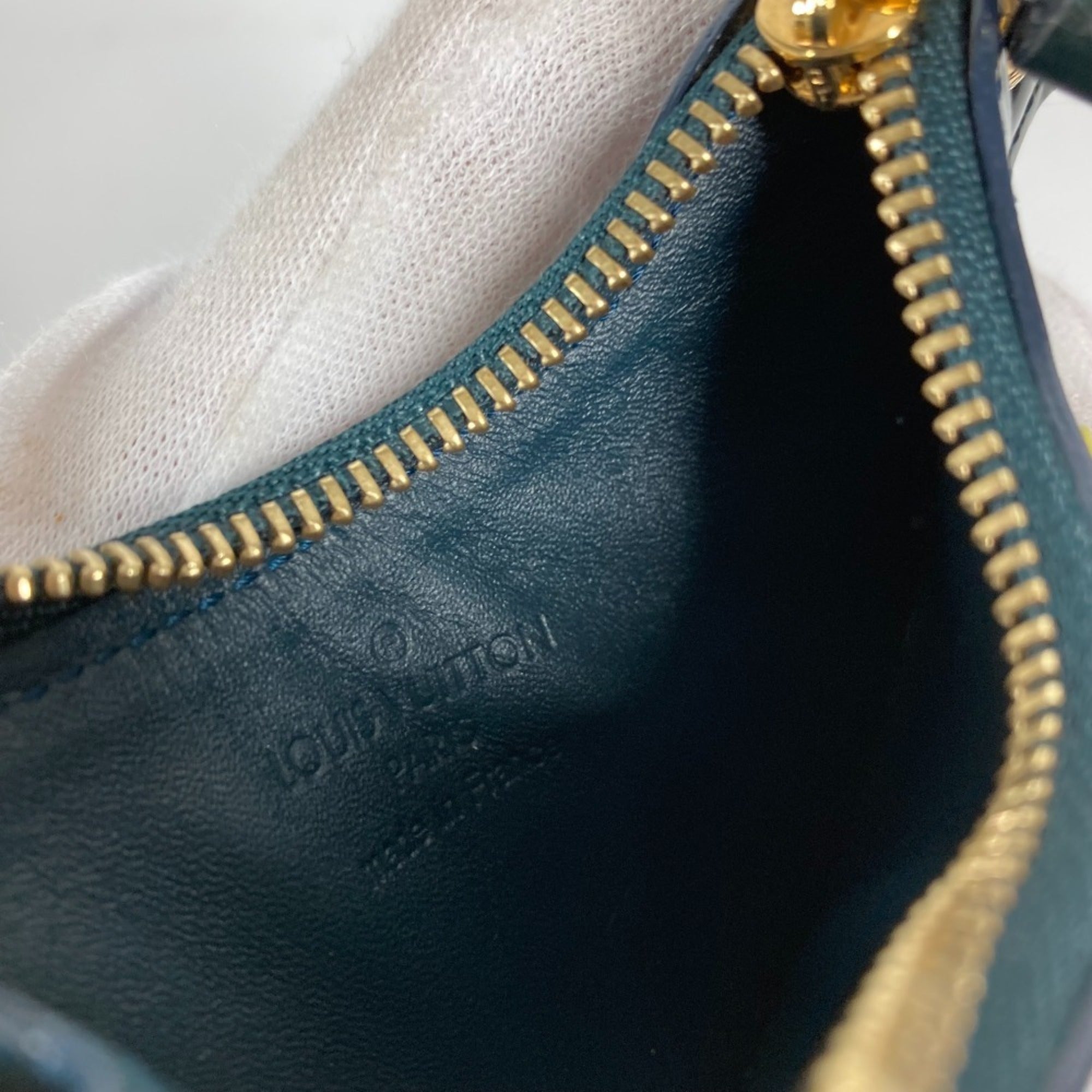 Louis Vuitton Monogram Vernis Blue Nuit Monogram Vernis Coin Purse/Coin Case (Pre-Owned)