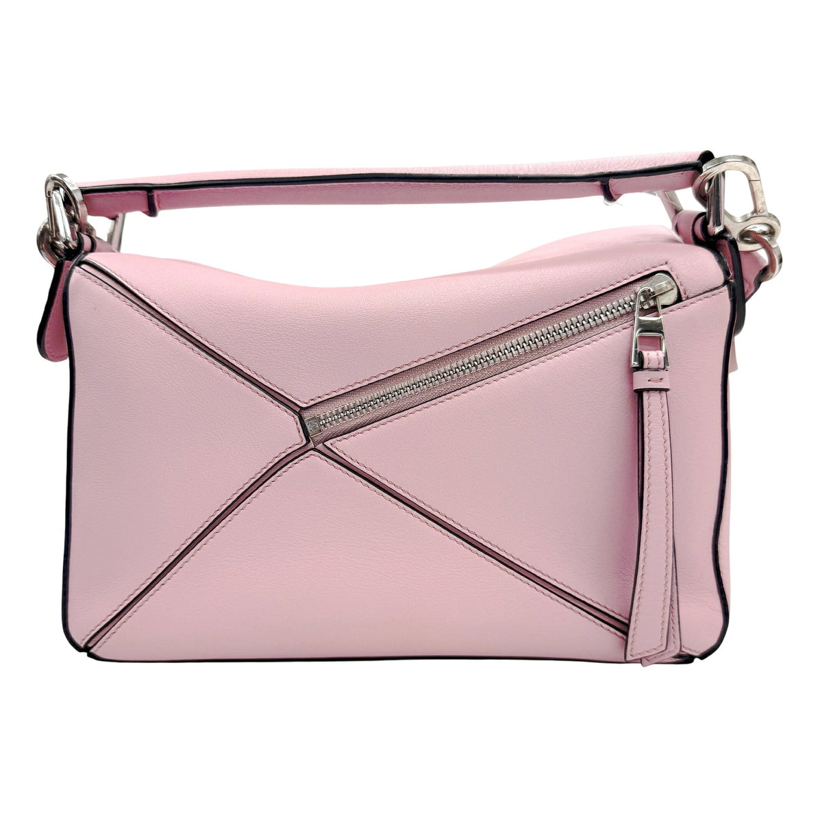 Loewe Pink Leather Handbag Shoulder Bag (Pre-Owned)