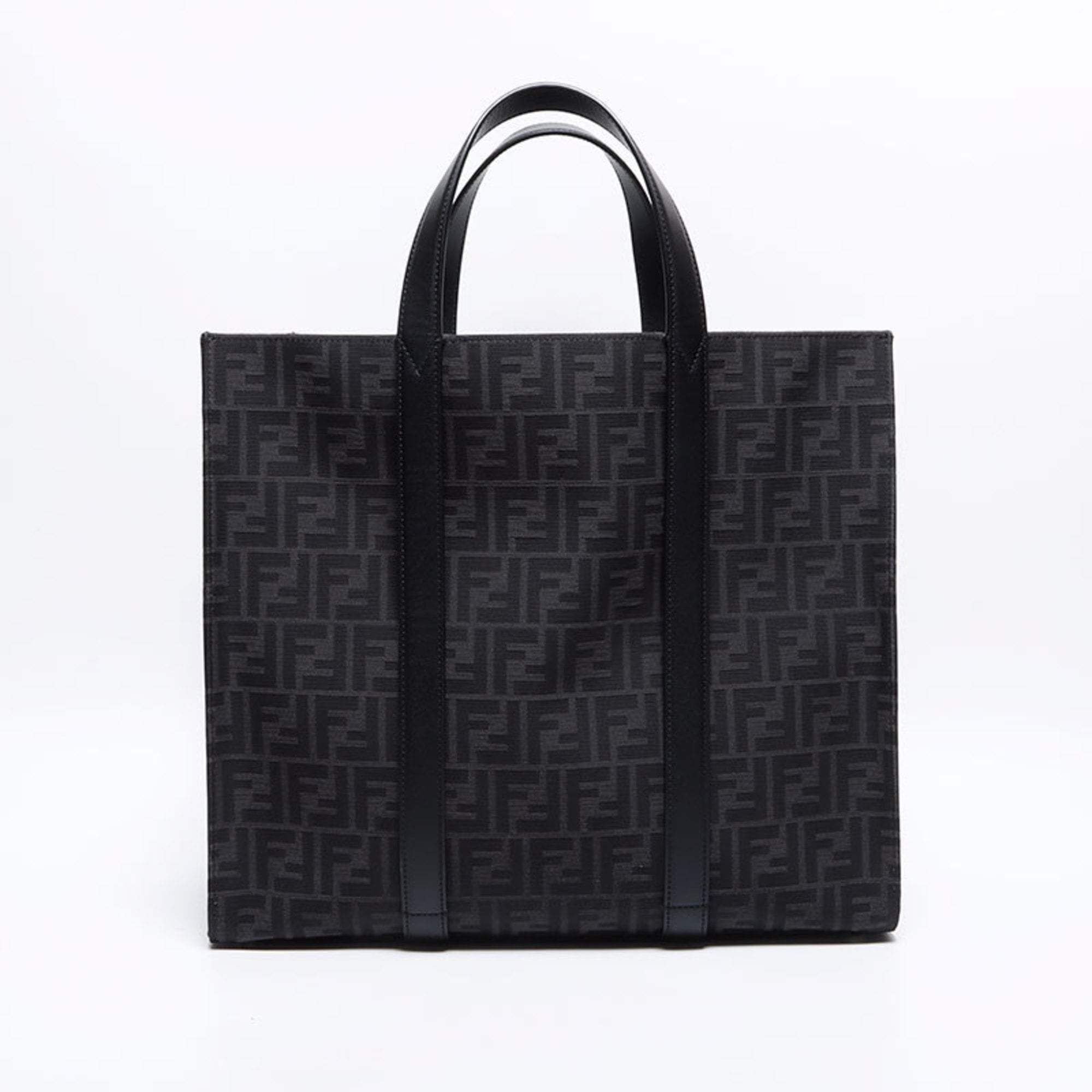 Fendi Black Leather Tote Bag (Pre-Owned)