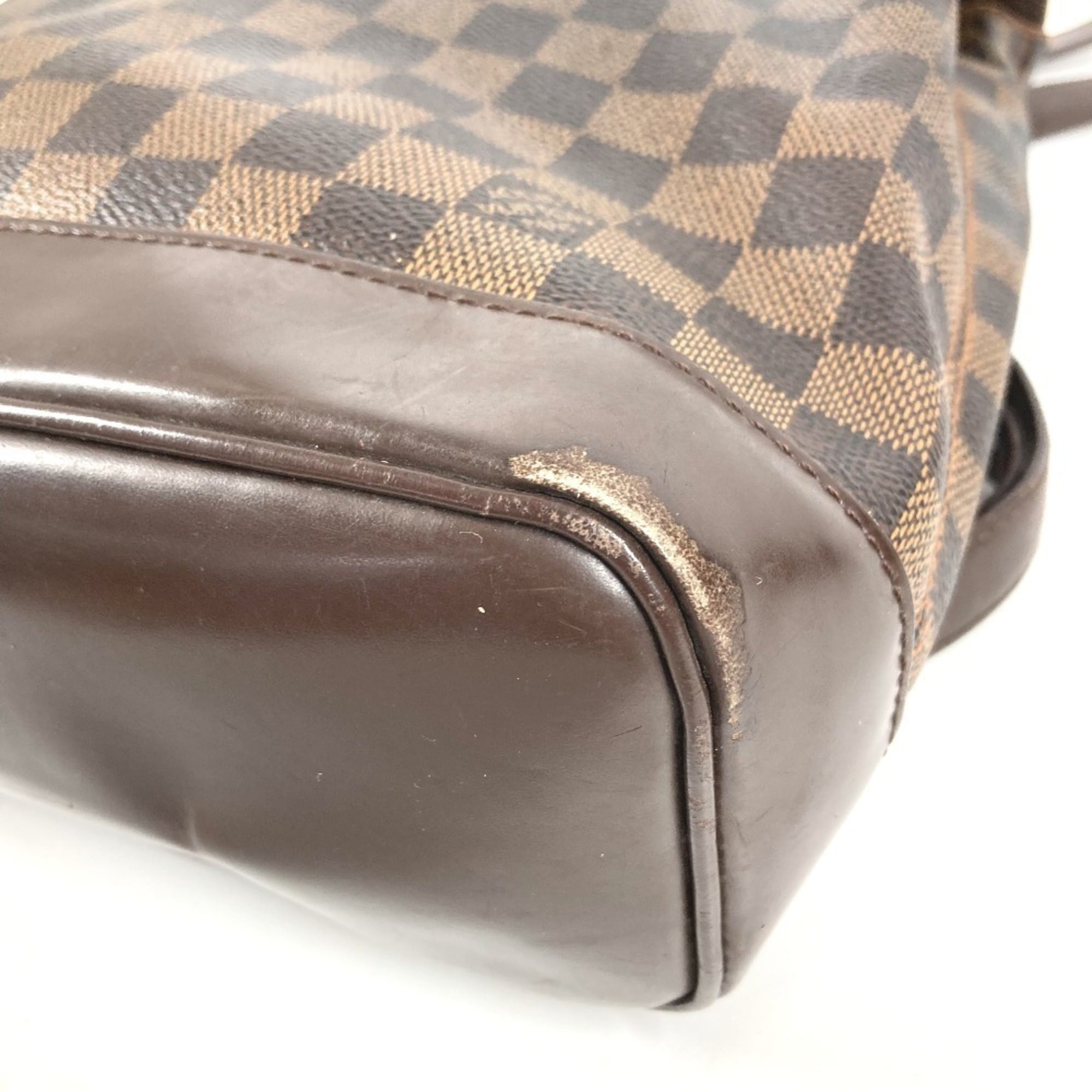 Louis Vuitton Damier Brown Ebene Damier Canvas Backpack (Pre-Owned)