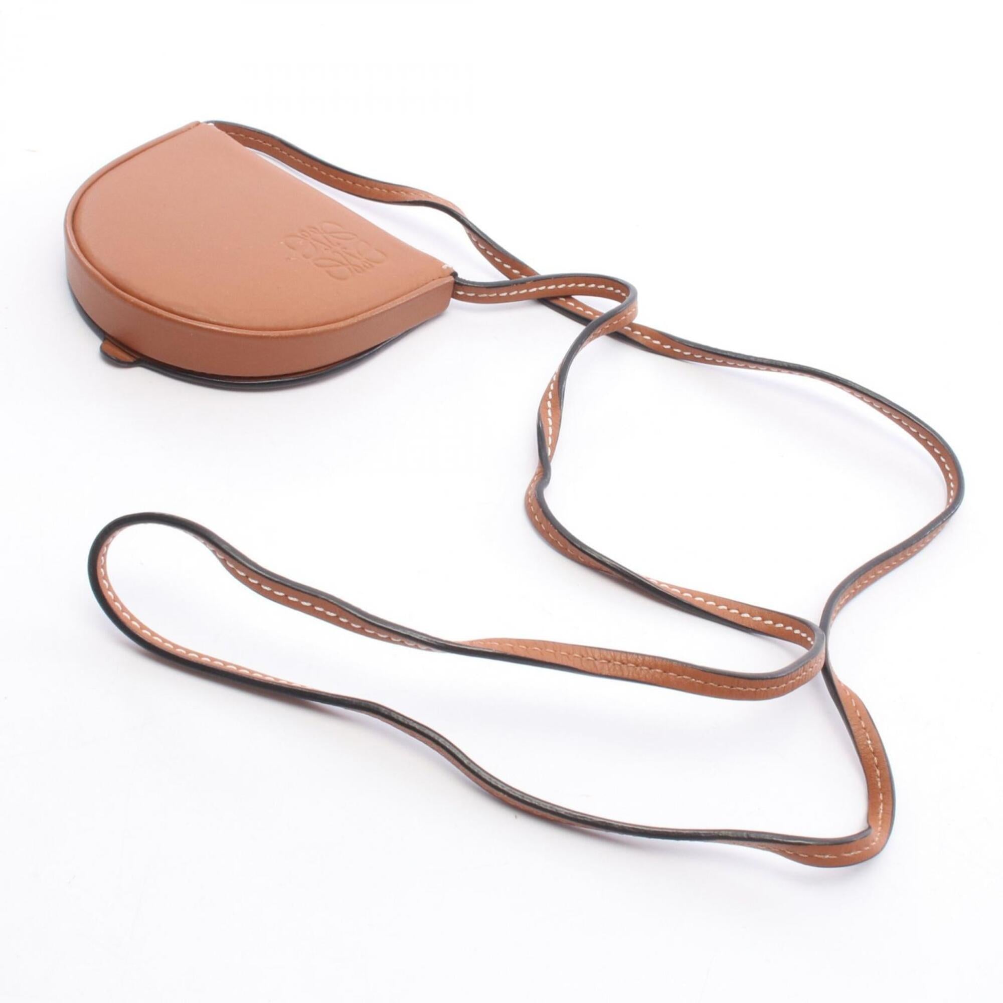 Loewe Brown Leather Handbag Pouch Shoulder Bag (Pre-Owned)