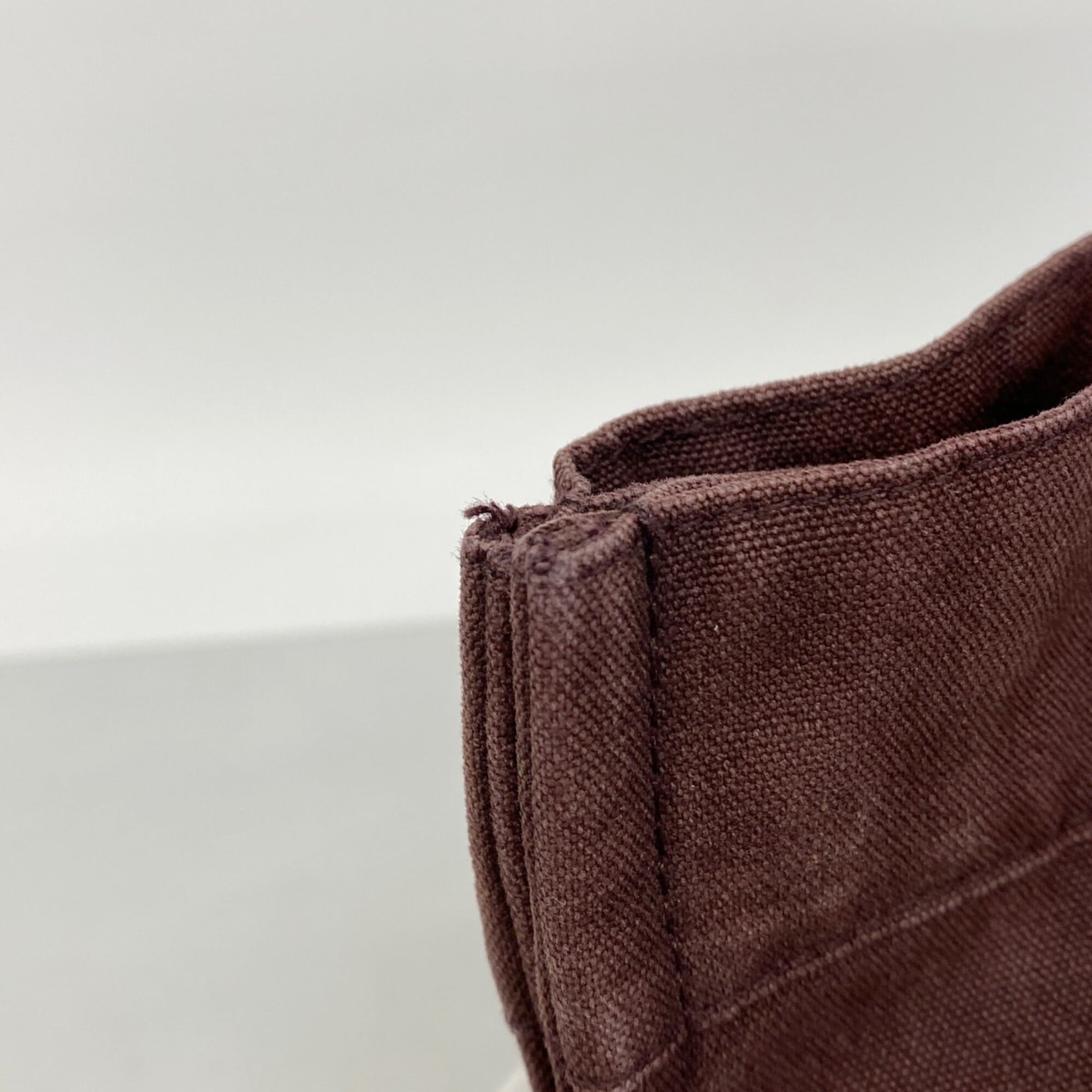 Hermes Bordeaux Canvas Tote Bag (Pre-Owned)