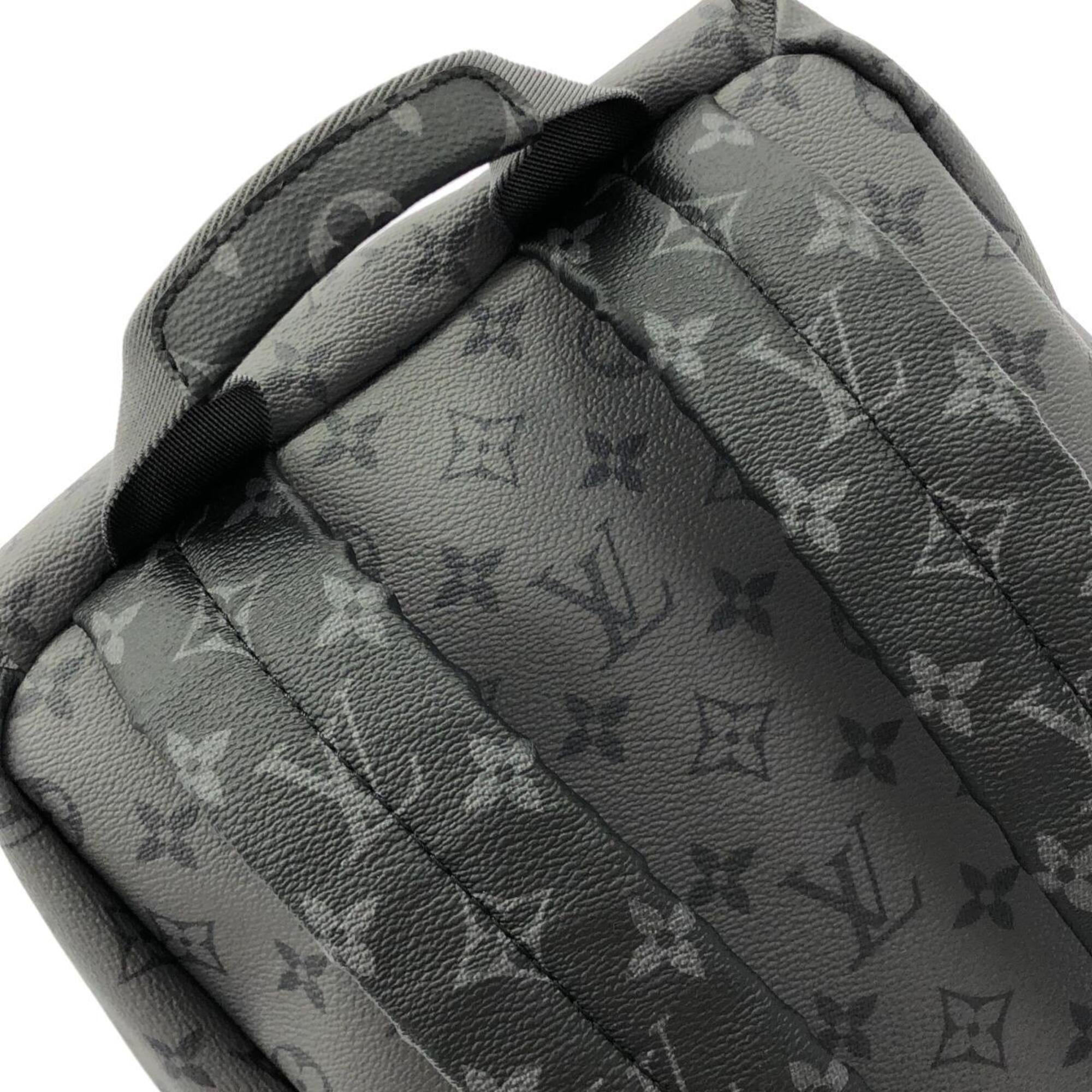 Louis Vuitton Black Gris Coated Canvas Backpack (Pre-Owned)
