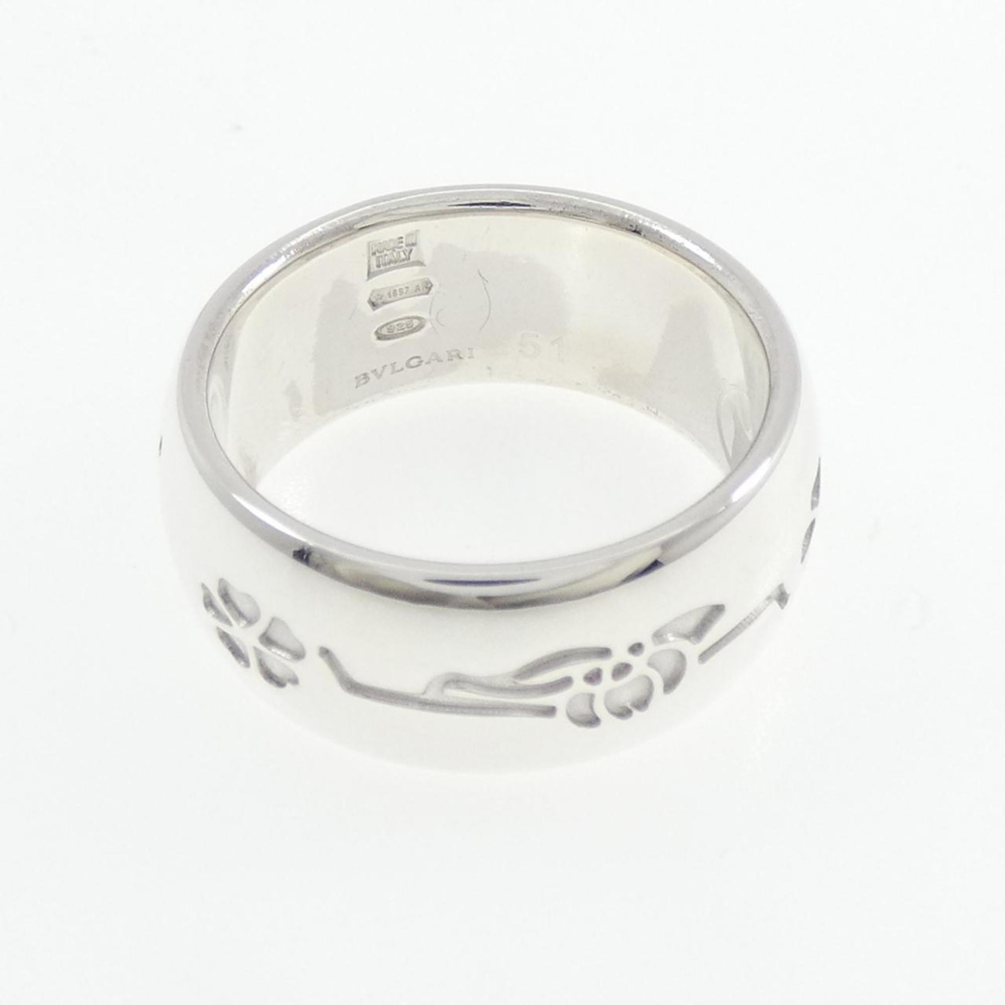 Bvlgari Silver Silver 925 Band Ring (Pre-Owned)