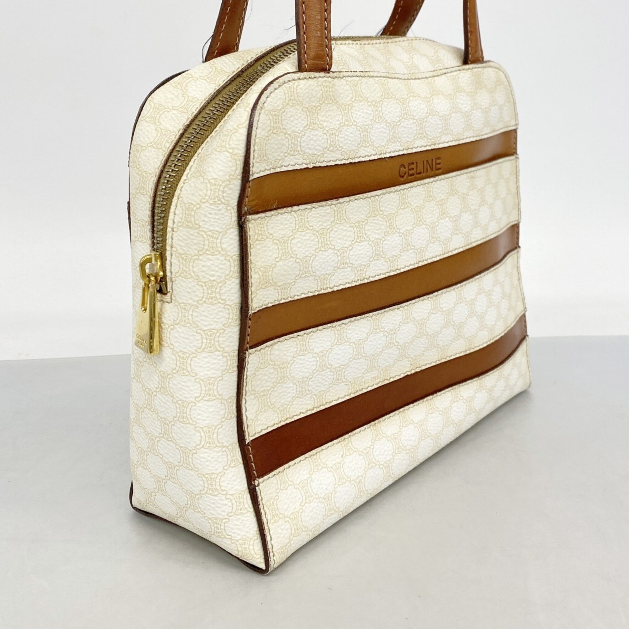 Celine White Pvc Handbag (Pre-Owned)