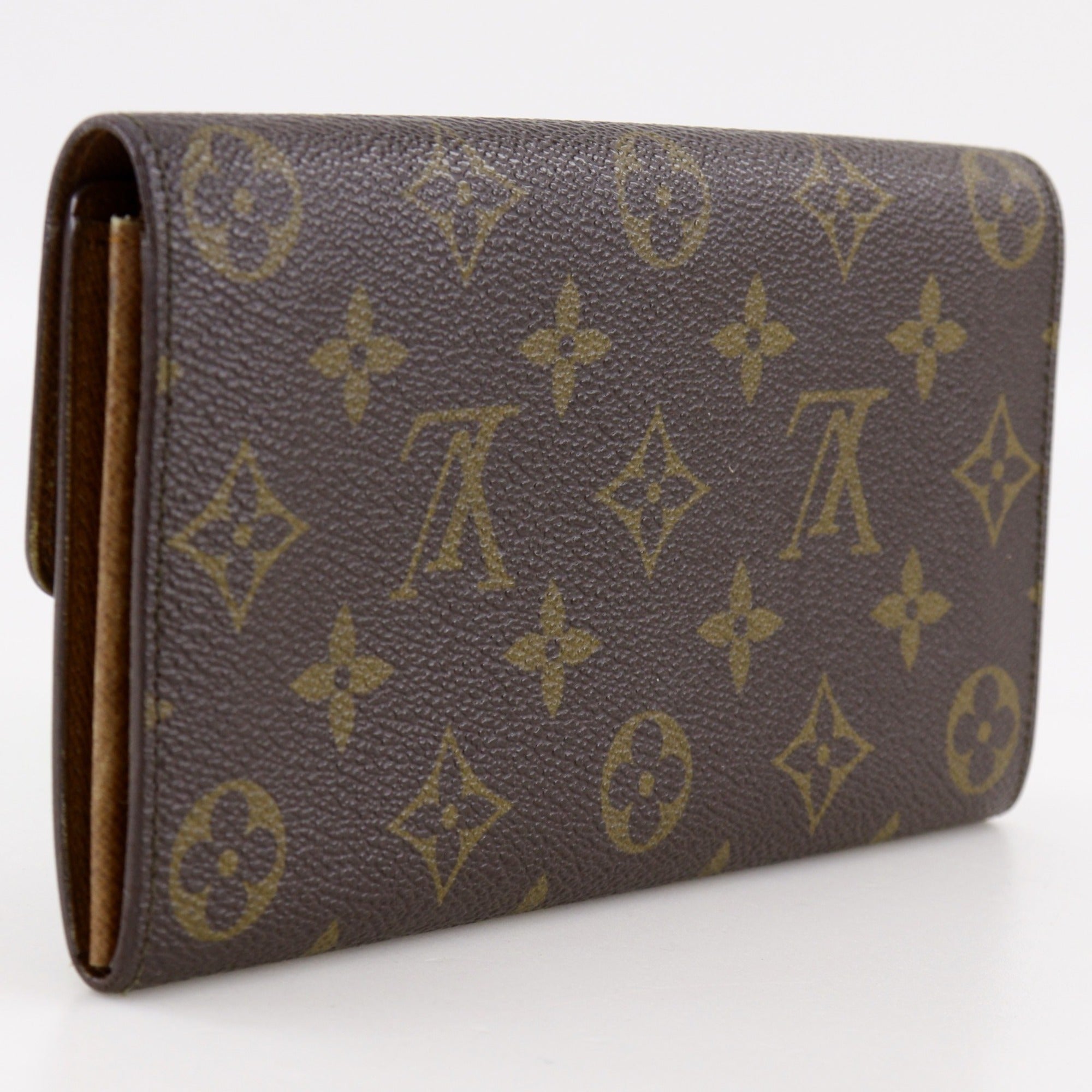 Louis Vuitton Monogram Brown Monogram Long Wallet (Bi-Fold) (Pre-Owned)