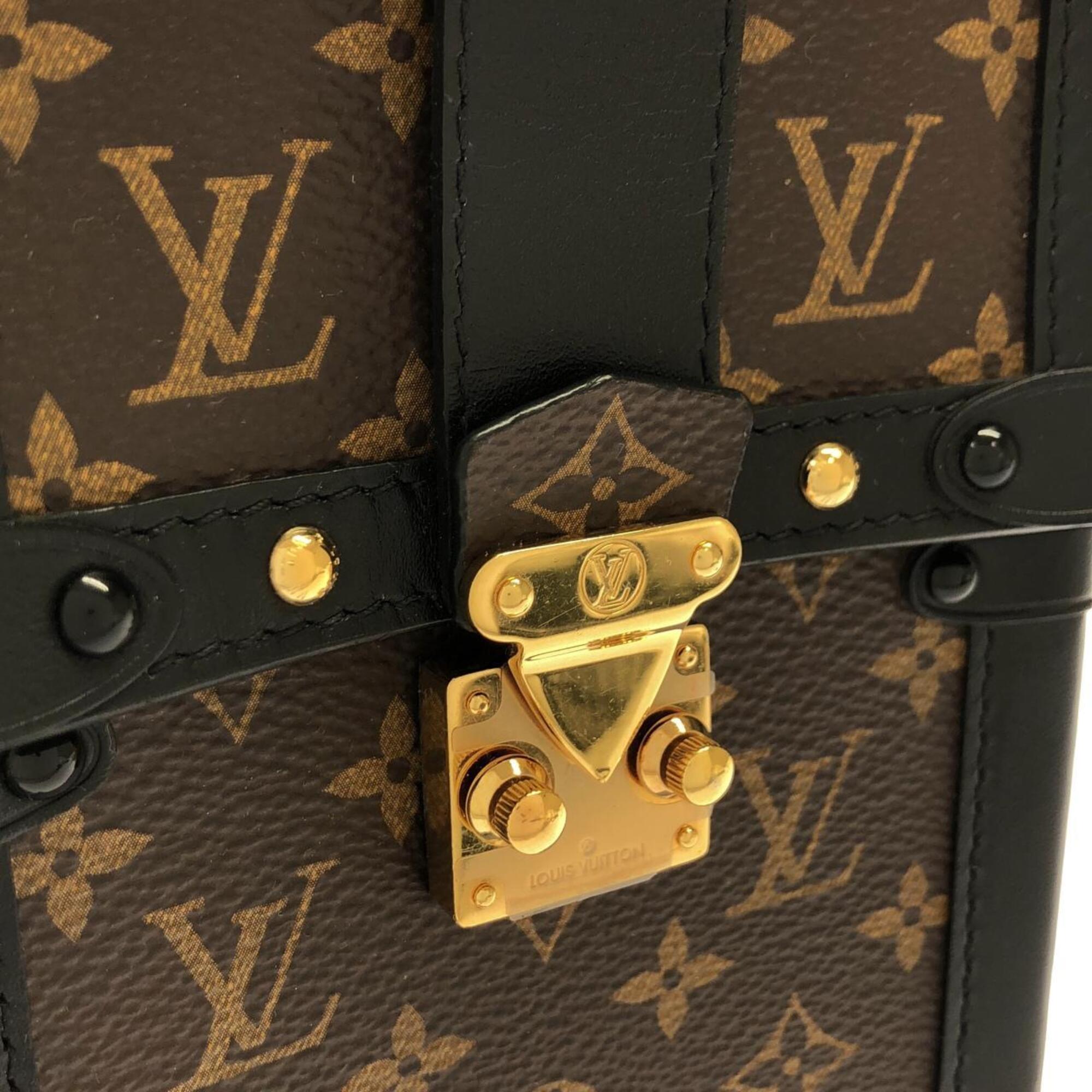 Louis Vuitton Marron Coated Canvas Pochette Shoulder Bag (Pre-Owned)