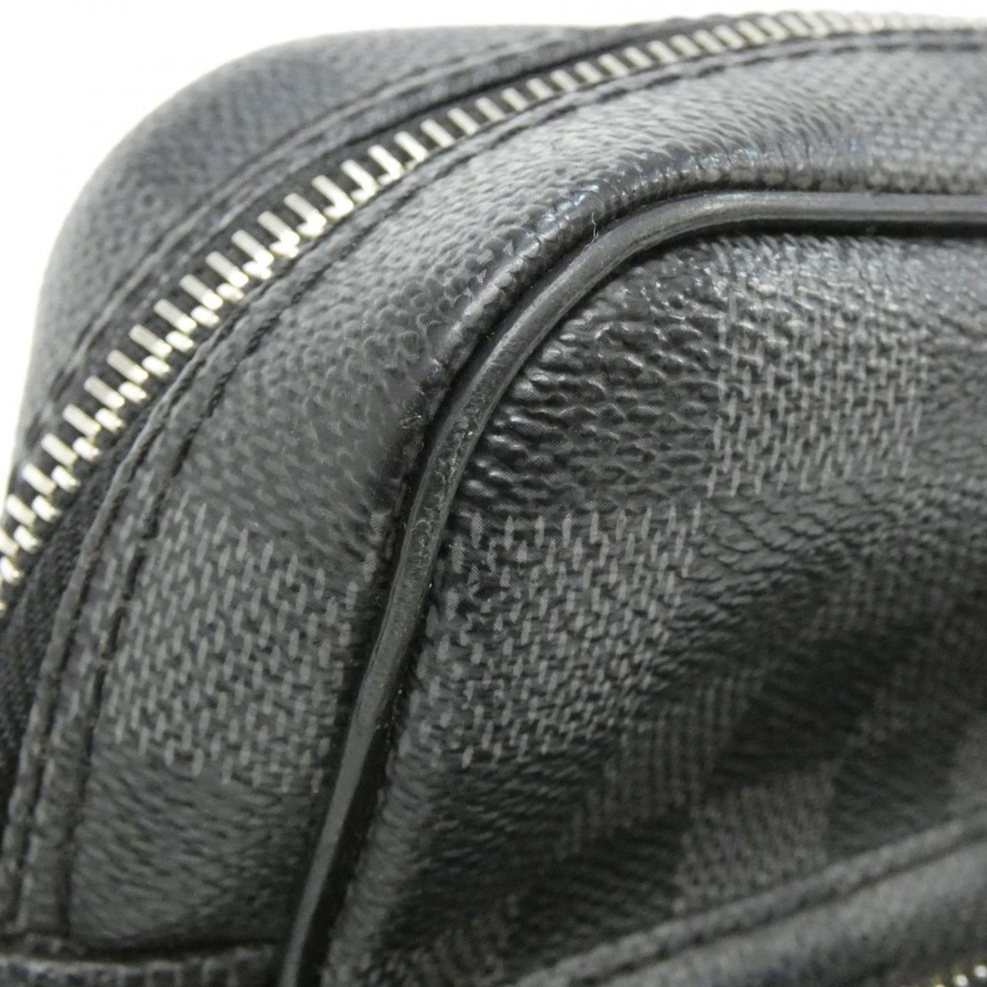 Louis Vuitton Graphite Coated Canvas Shoulder Bag (Pre-Owned)
