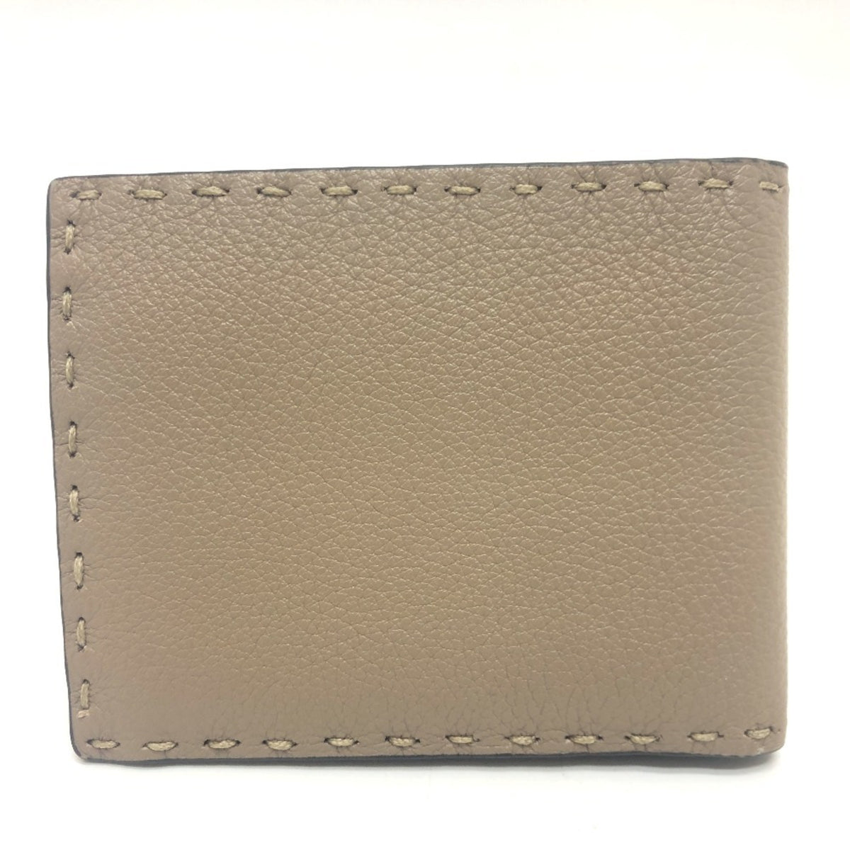 Fendi Gray Leather Wallet (Bi-Fold) (Pre-Owned)