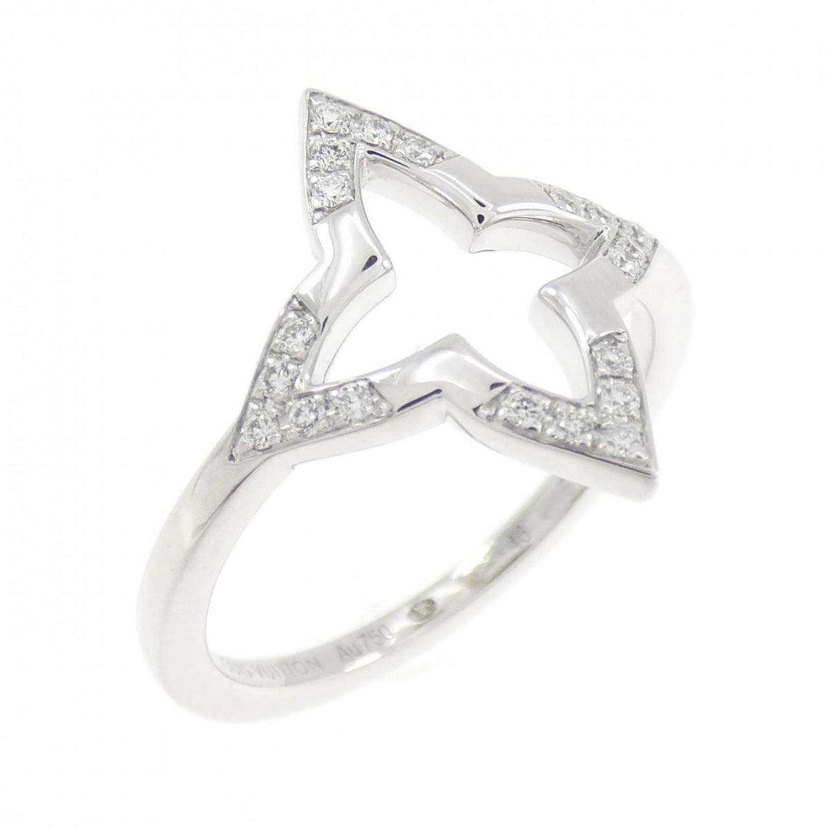 Louis Vuitton White Gold (18K) Band Ring (Pre-Owned)