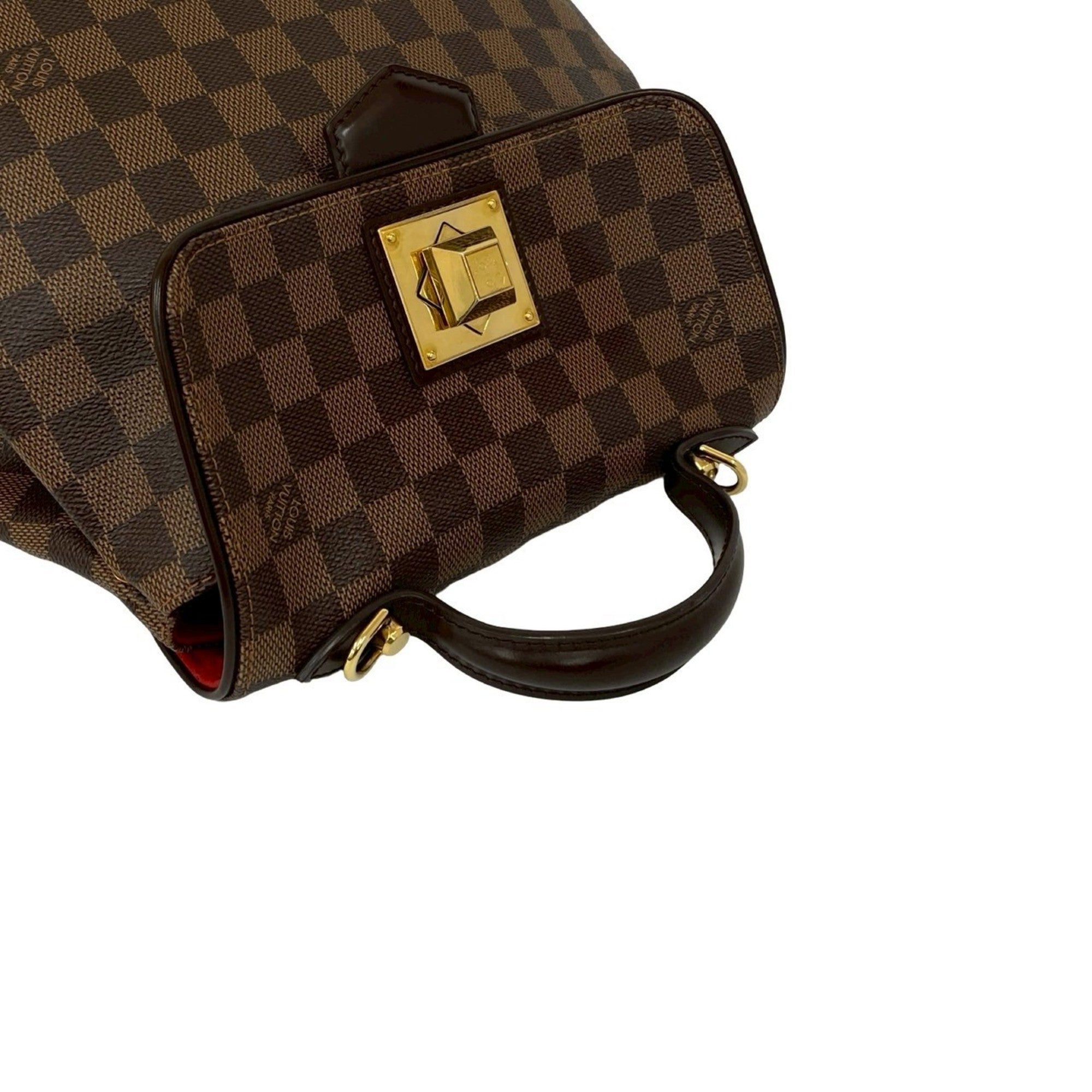 Louis Vuitton Brown Leather Pvc Handbag Shoulder Bag Tote Bag (Pre-Owned)