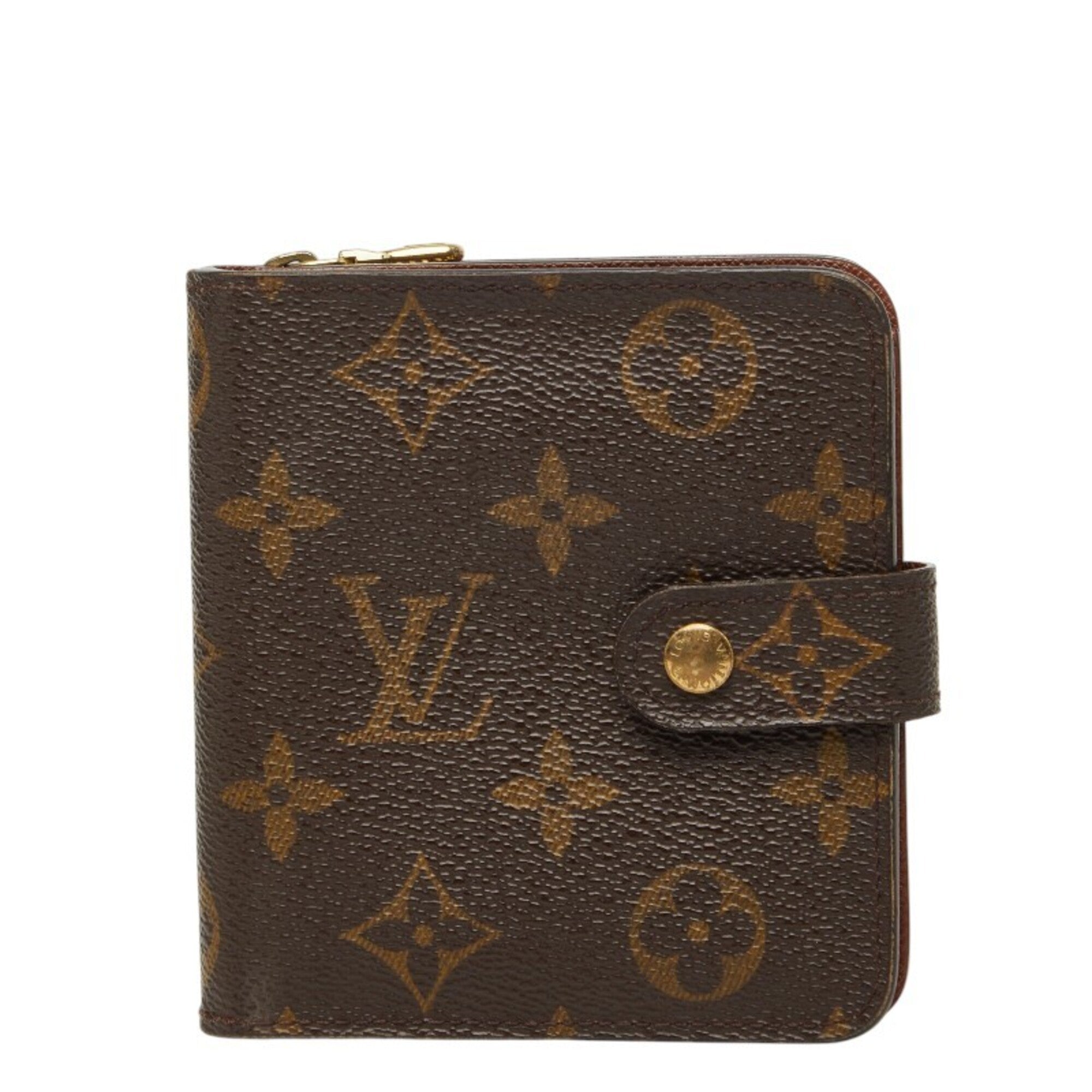 Louis Vuitton Brown Pvc Leather Wallet (Bi-Fold) (Pre-Owned)