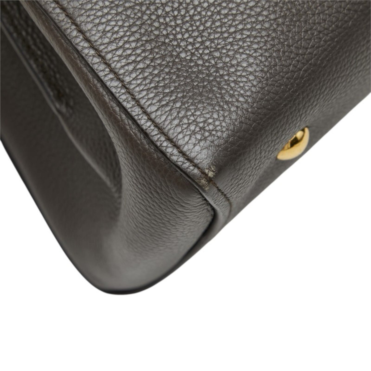 Salvatore Ferragamo Brown Leather Handbag Shoulder Bag (Pre-Owned)