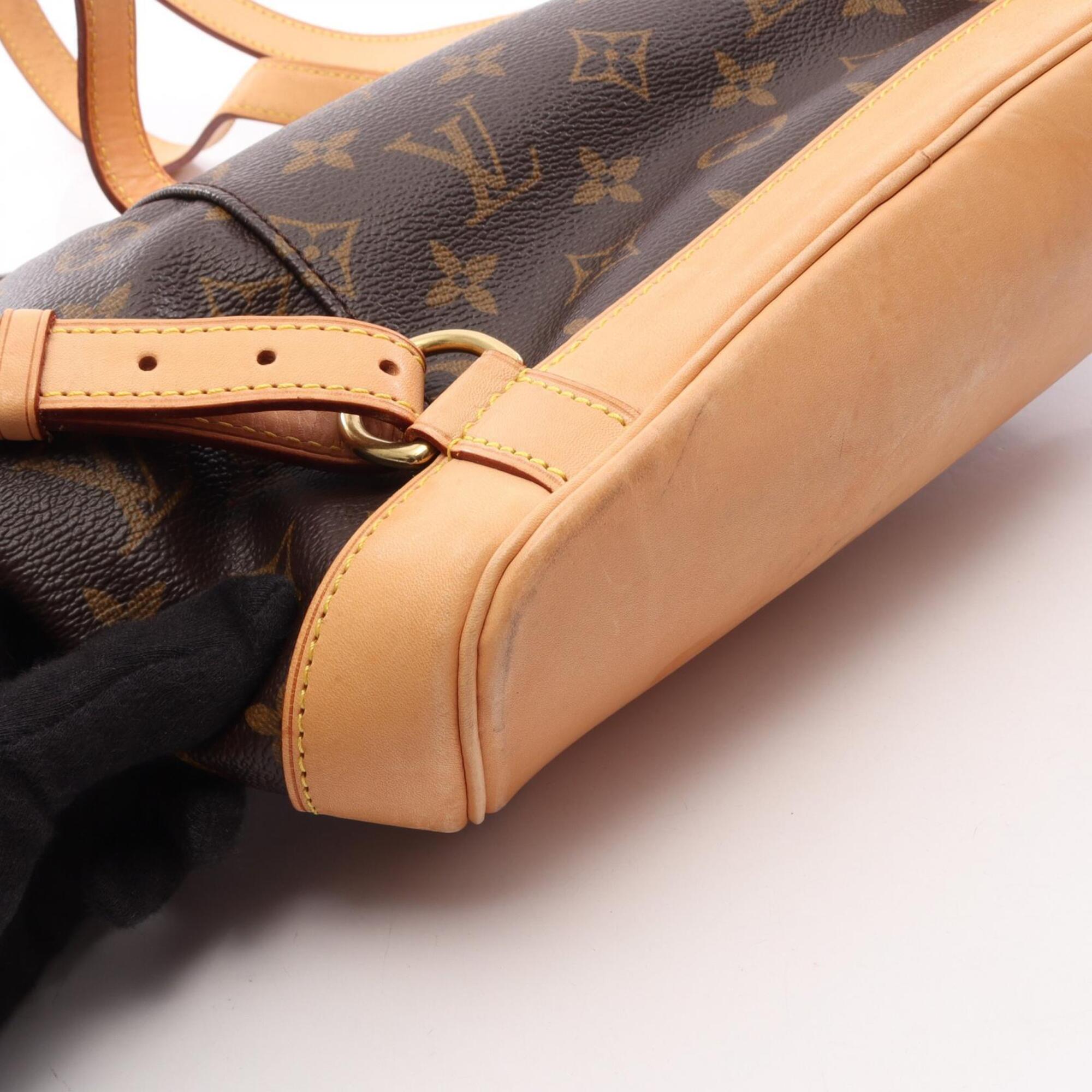 Louis Vuitton Brown Monogram Coated Canvas Leather Backpack (Pre-Owned)