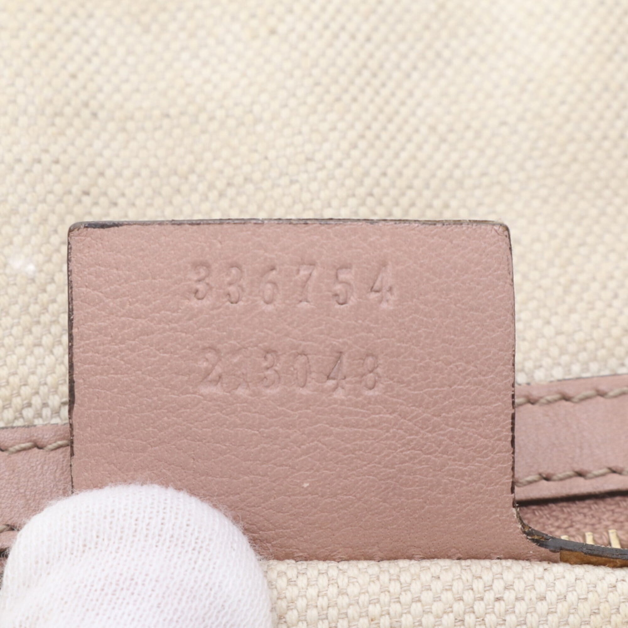 Gucci Pink Leather Handbag Shoulder Bag Tote Bag (Pre-Owned)
