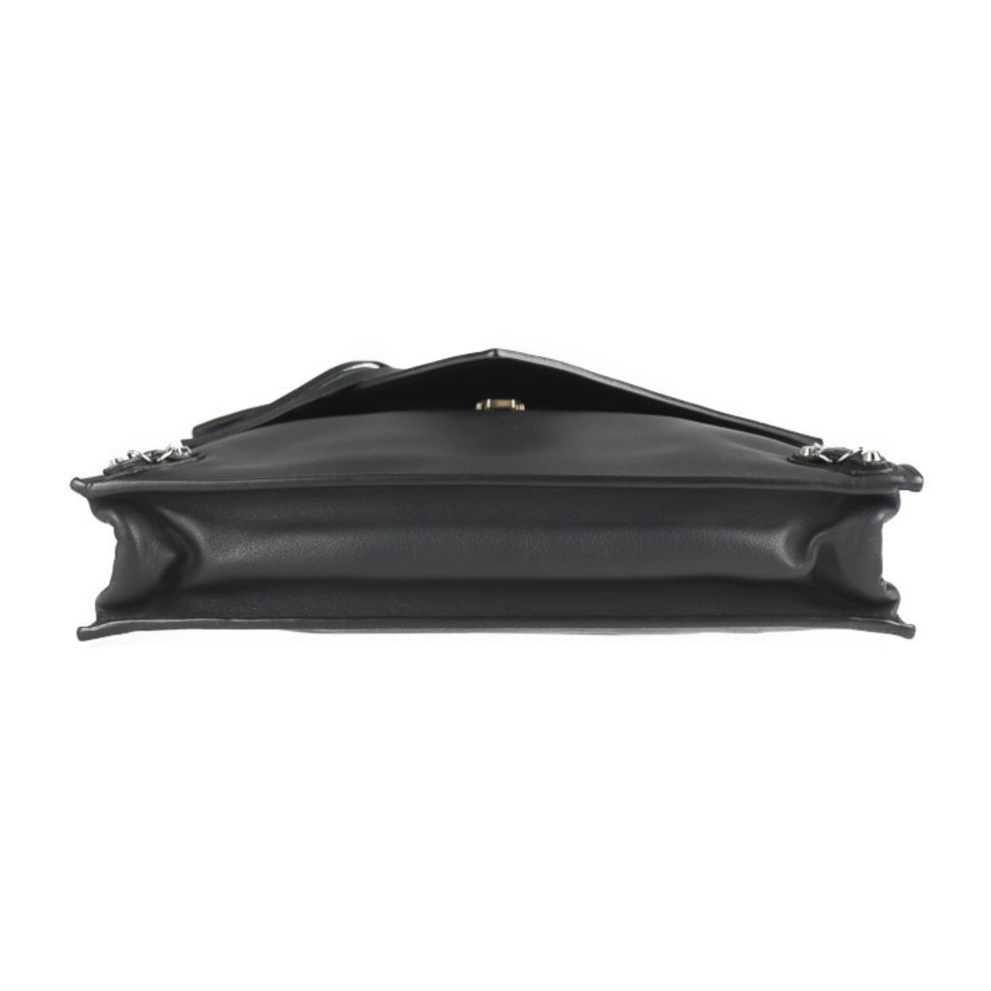 Balenciaga Paper Black Leather Clutch Bag (Pre-Owned)