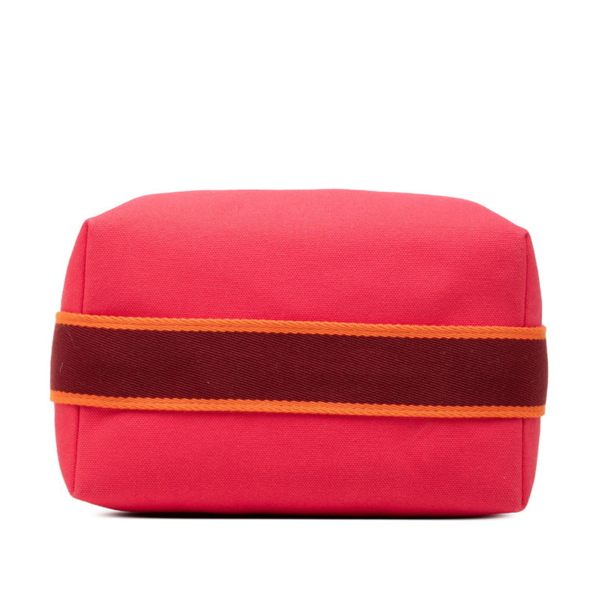 Hermes Pink Toile H Handbag Pouch (Pre-Owned)