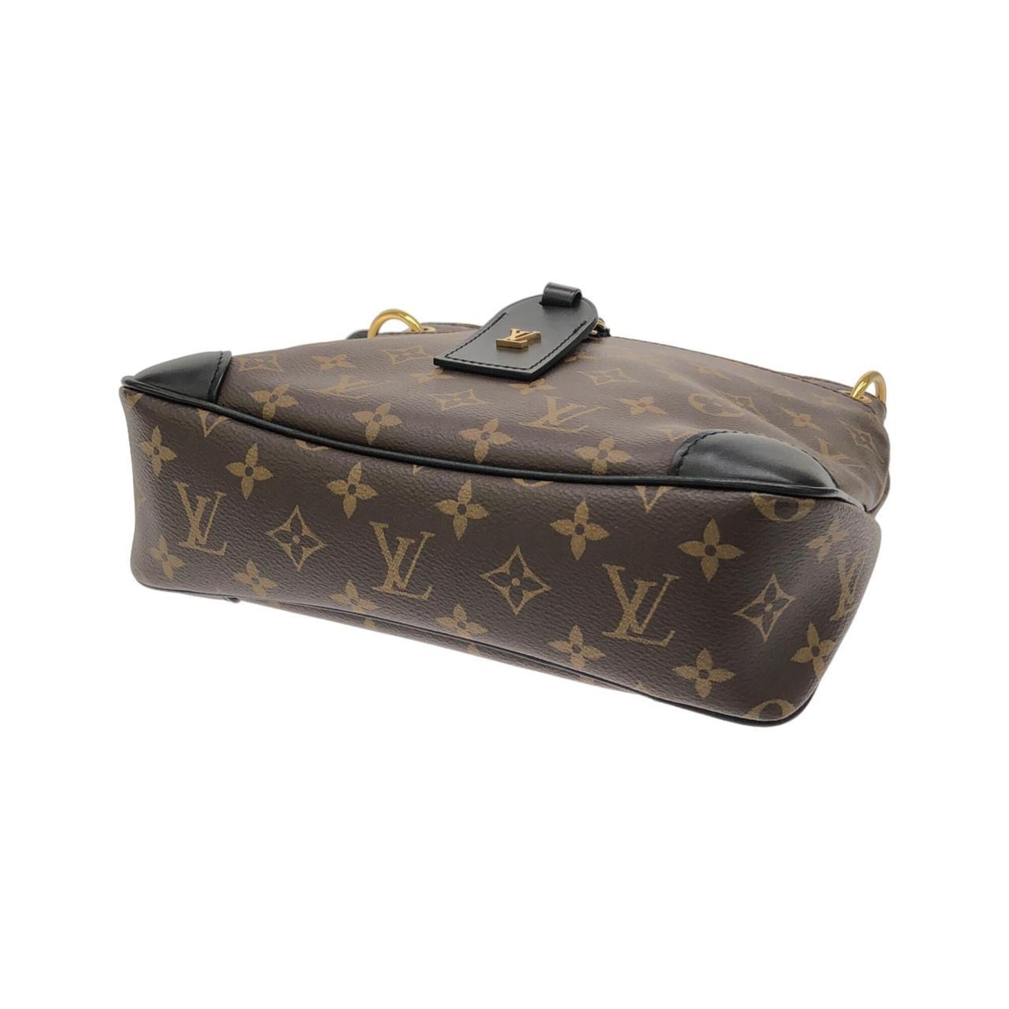 Louis Vuitton Black Marron Coated Canvas Shoulder Bag (Pre-Owned)